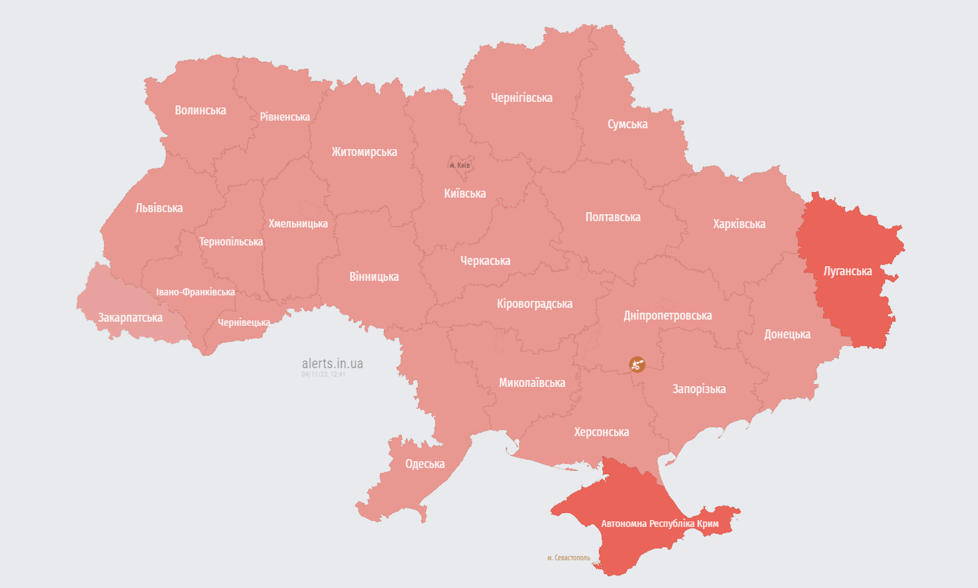 В Україні масштабна повітряна тривога, злетів МіГ-31К