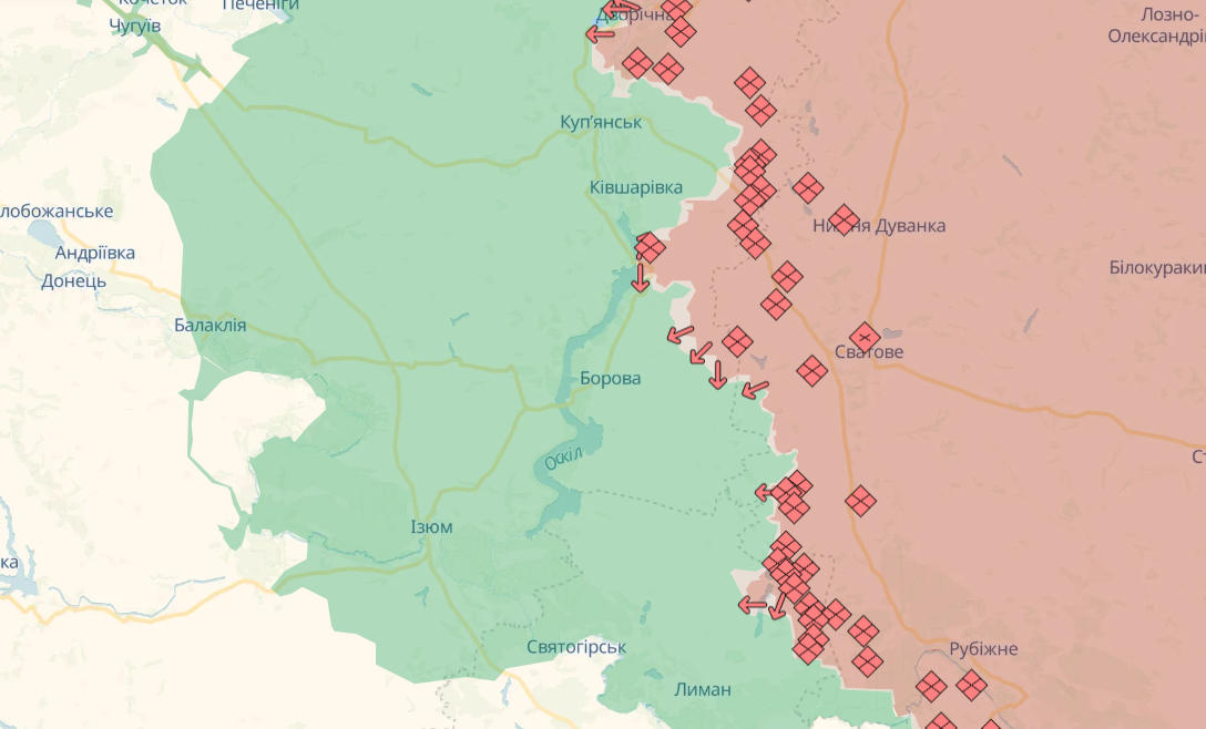 Тепла погода порушила логістику росіян у районі річки Оскіл, - Сили оборони