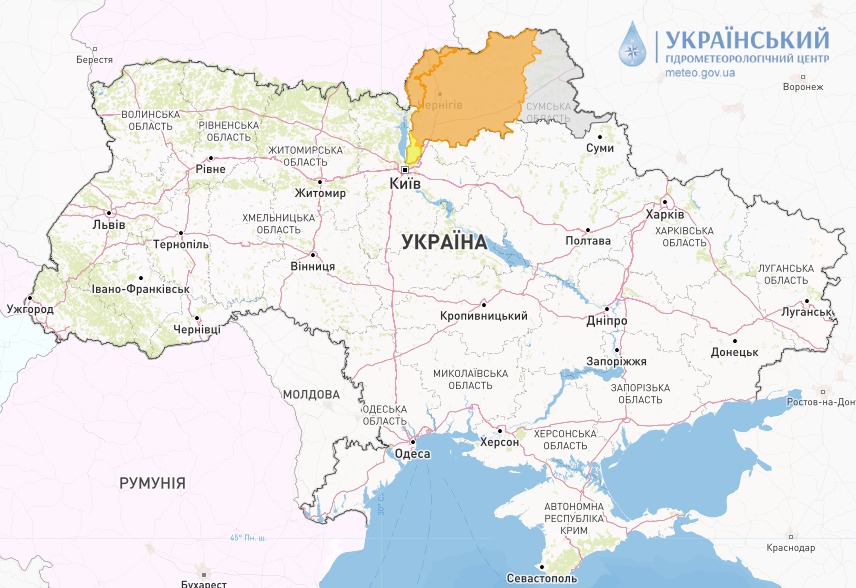 Жителів двох областей попередили про можливе підтоплення доріг та сіл