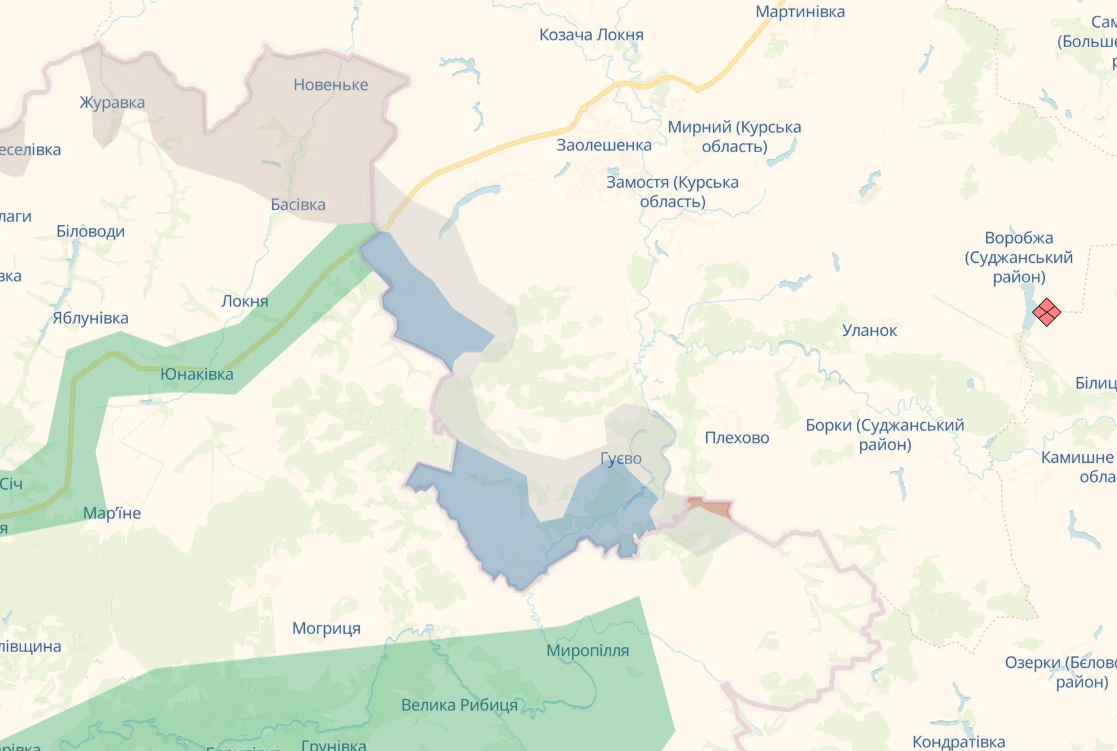 Россия не останавливает наступление: Генштаб обновил карту, где идут бои в Курской области