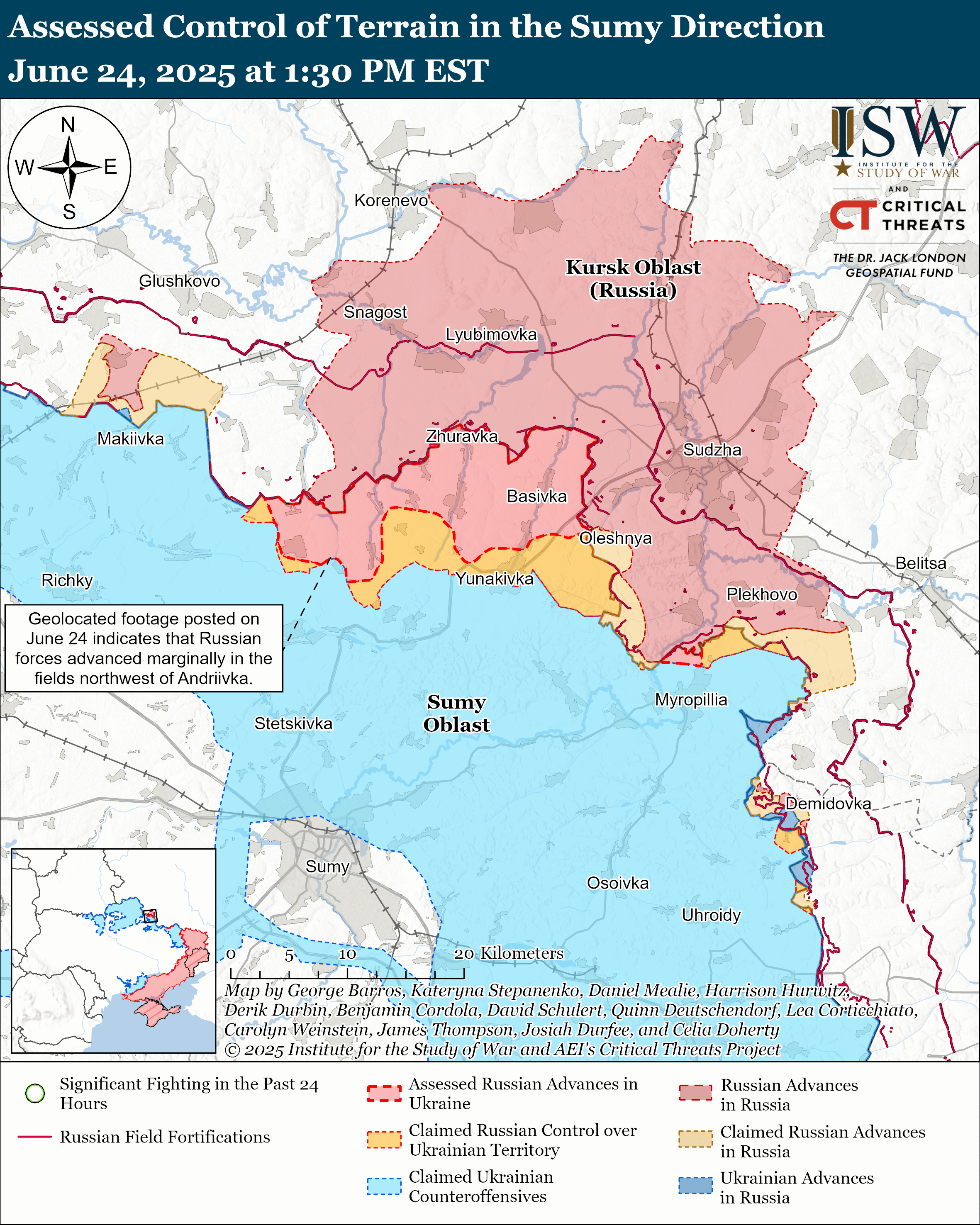 Росія наступає, ЗСУ контратакують: ISW показав нові карти боїв