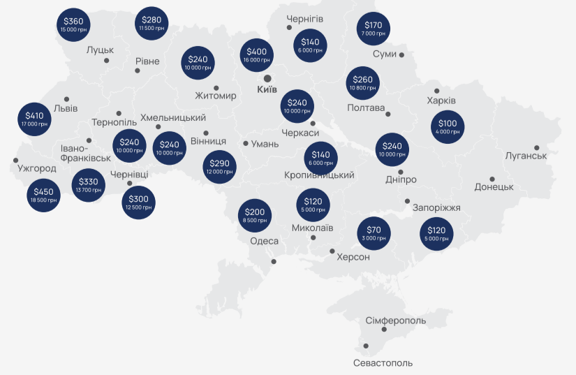 Во Львове, как в Киеве. Где в Украине дороже всего арендовать квартиру (фото)