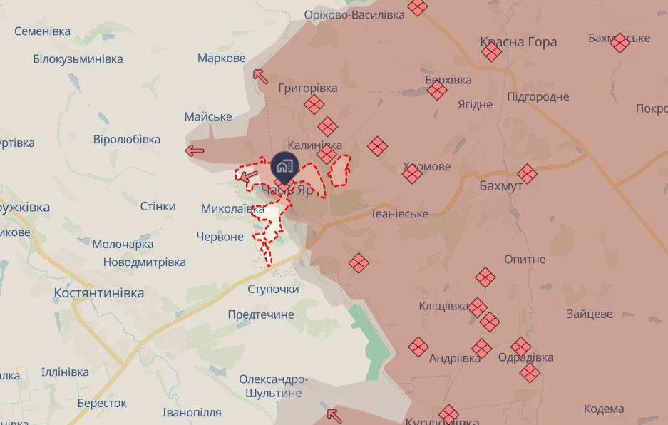 Росіяни не захопили Часів Яр повністю, частковий контроль нічого не дає, - ЗСУ