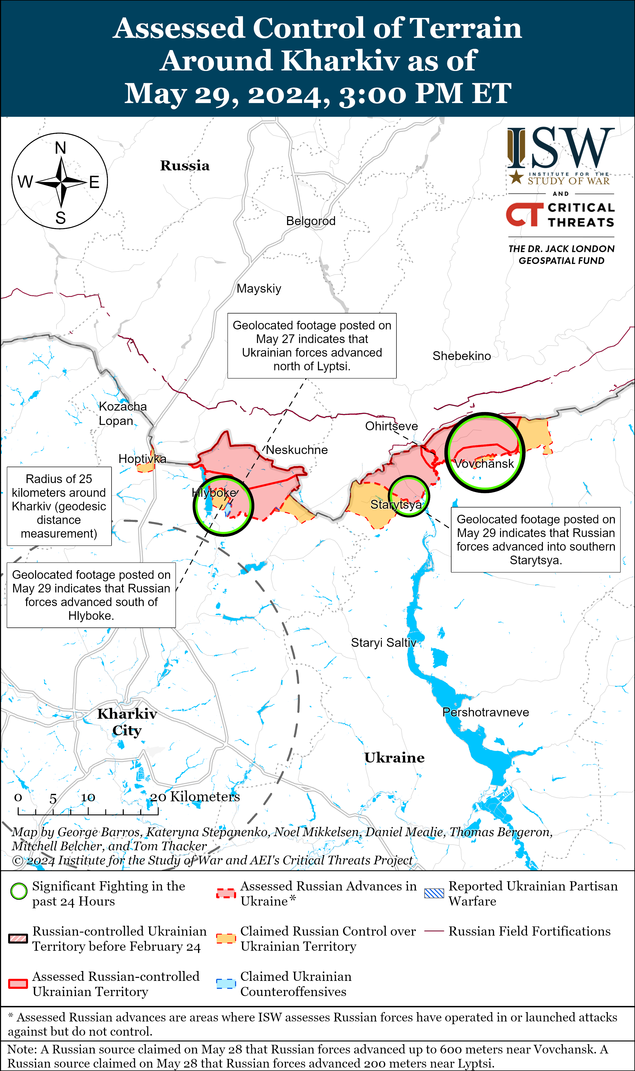 ЗСУ "притупили" наступ РФ у Харківській області, ворог просувається на Донбасі: карти ISW