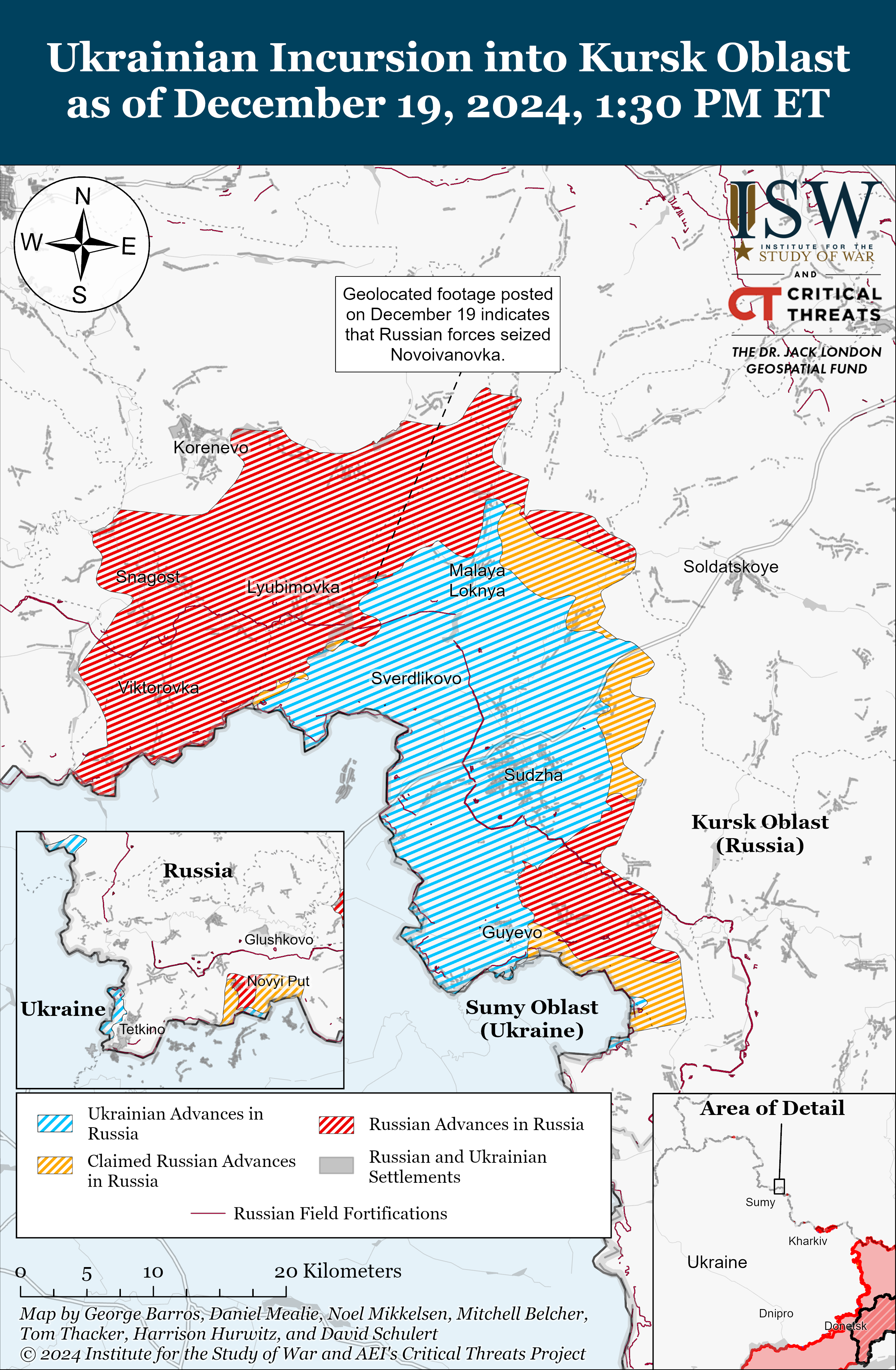 ЗСУ відновили позиції в Часовому Яру, ворог просунувся у 7 районах: карти ISW