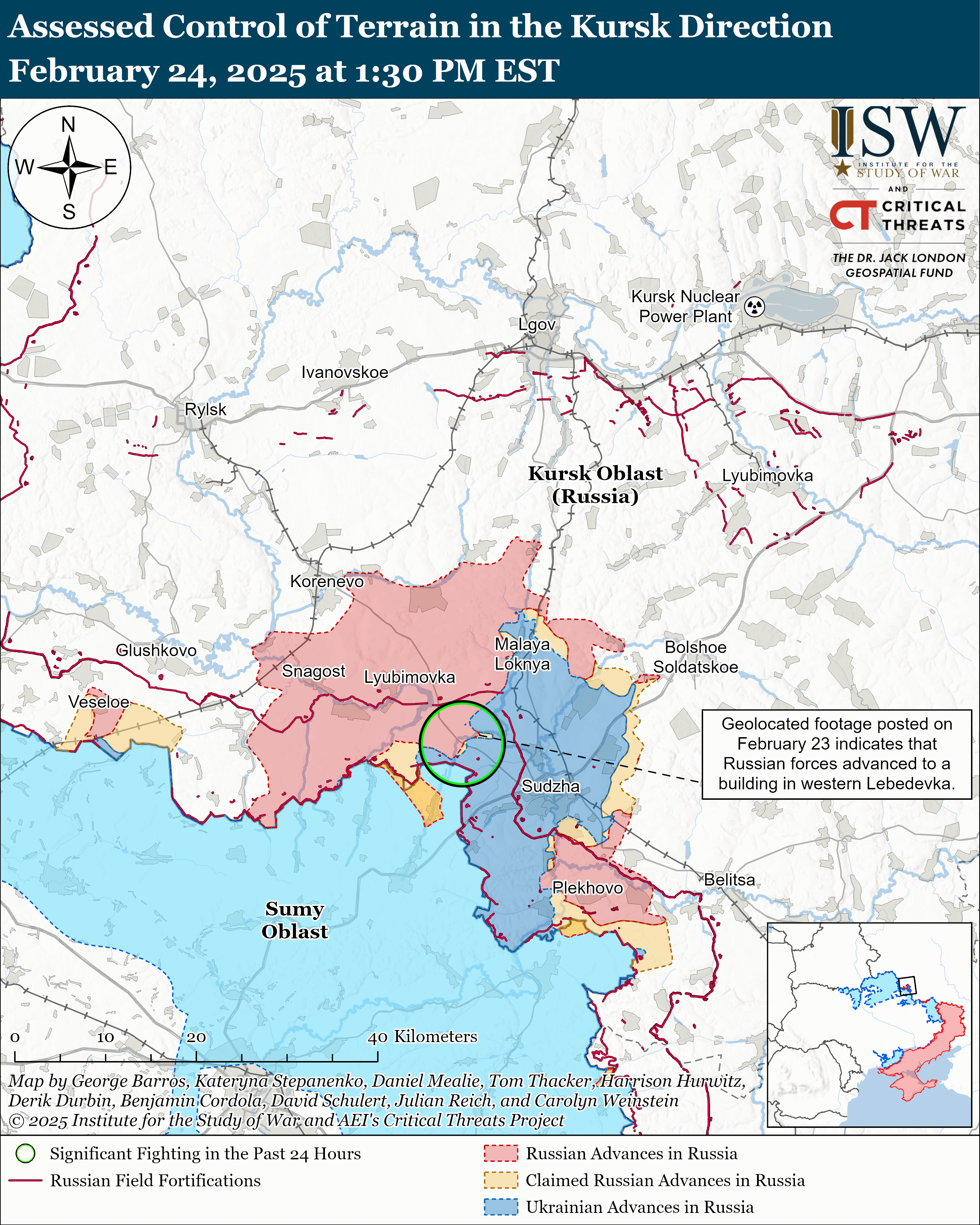 Російські окупанти просунулися на чотирьох напрямках: карти ISW