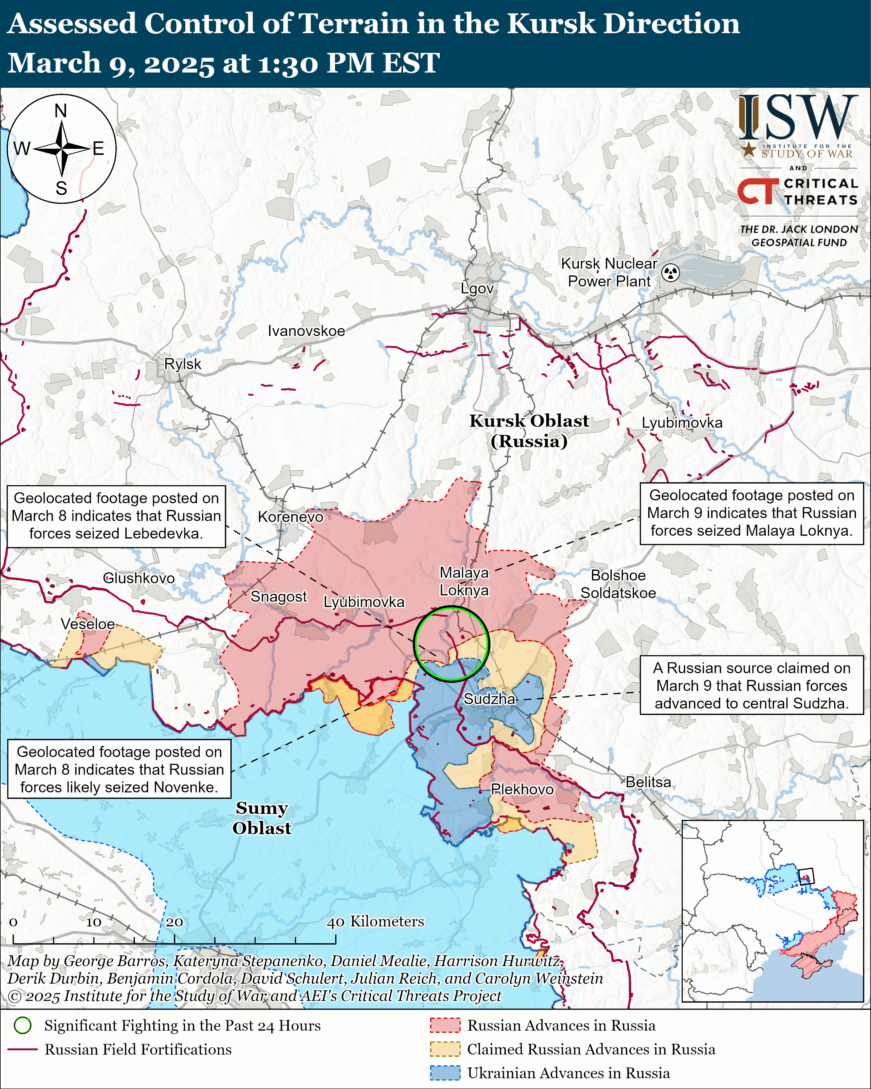ЗСУ просунулися під Торецьком і Покровськом, окупанти тиснуть на 6 напрямках: карти ISW