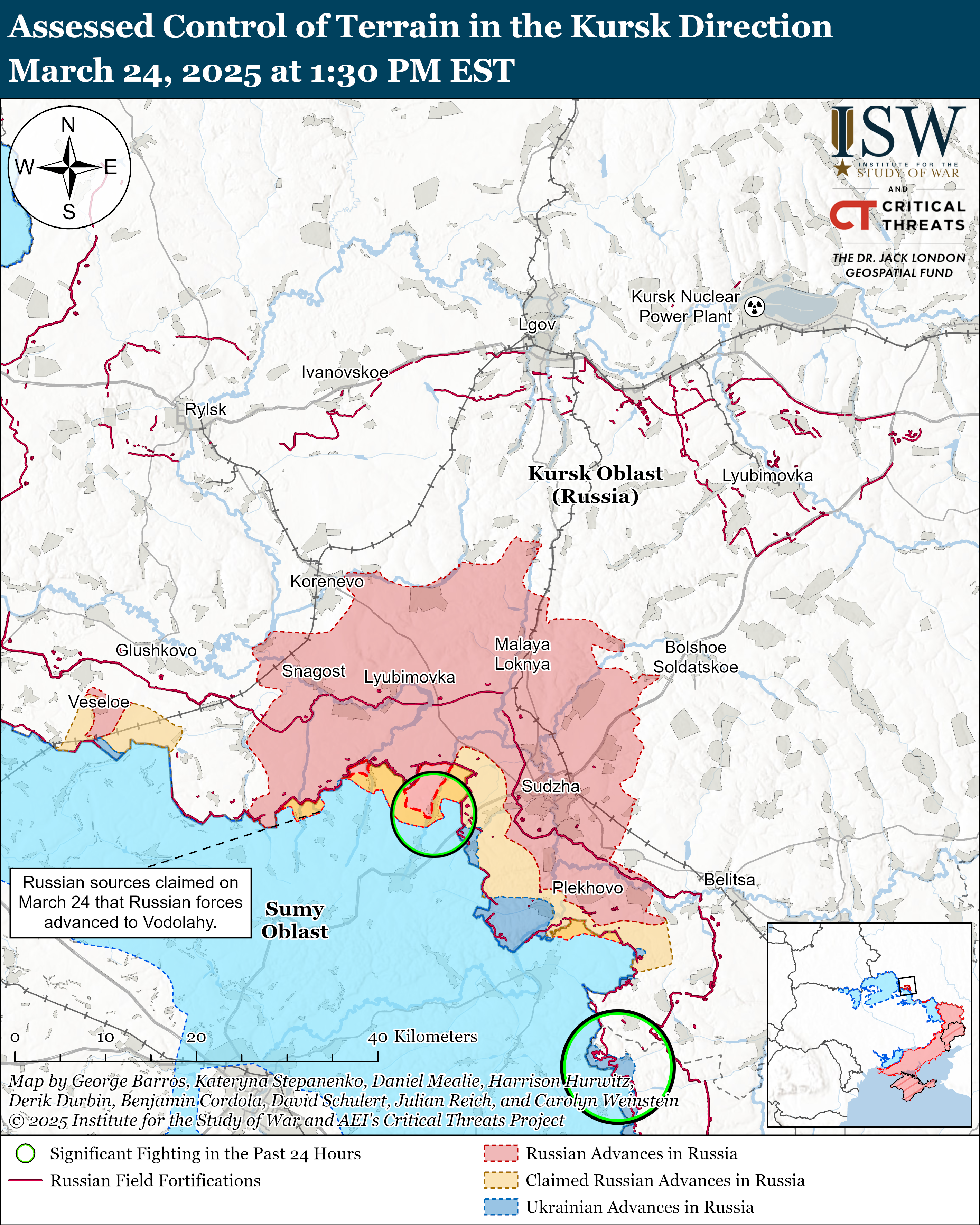 ЗСУ просунулися у Бєлгородській області, біля Торецька та Покровська: карти ISW