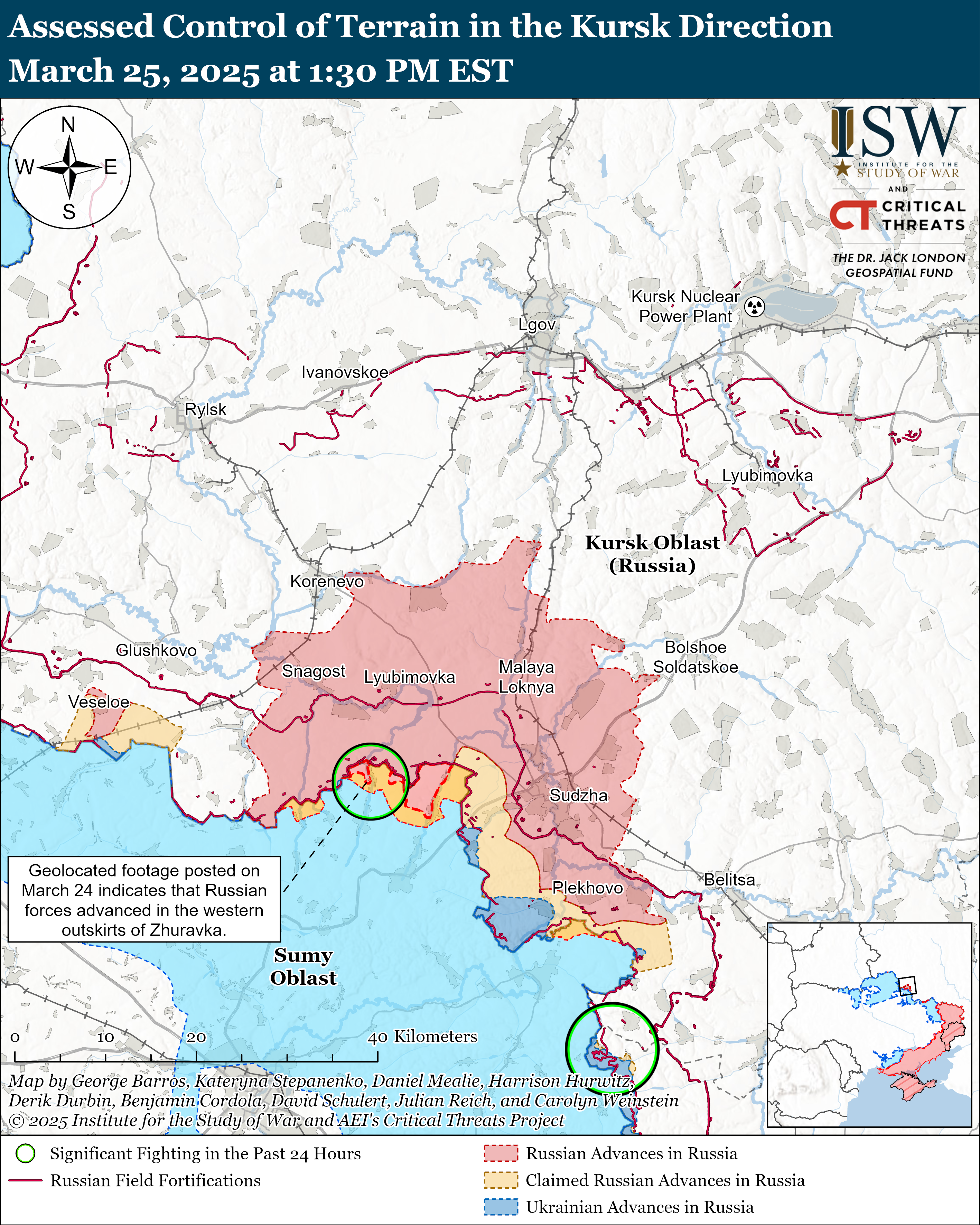 ЗСУ просунулися в Бєлгородській області, ворог тисне на трьох напрямках: карти ISW