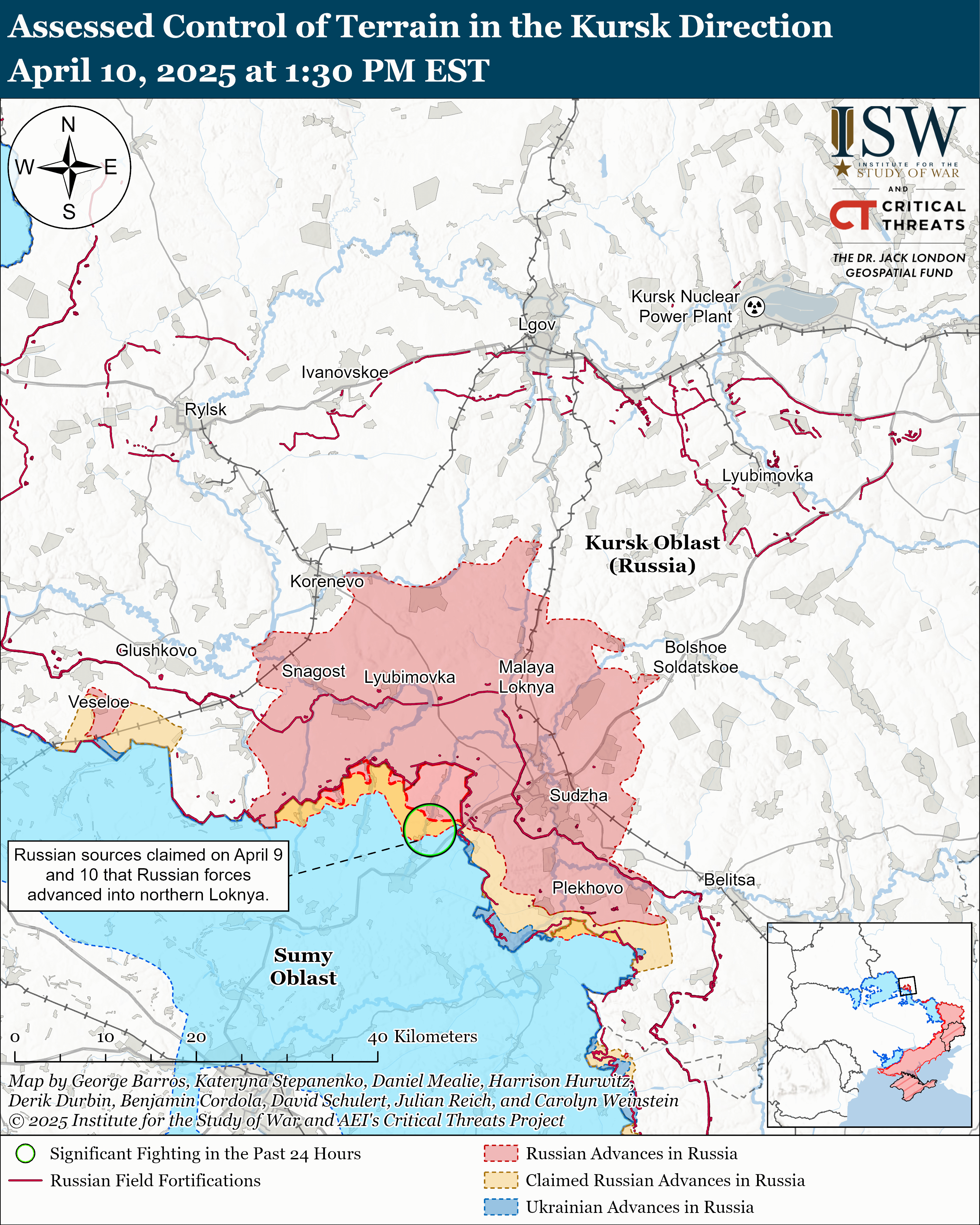 ЗСУ мали успіх біля Часового Яру, ворог просунувся коло Торецька і Покровська: карти ISW