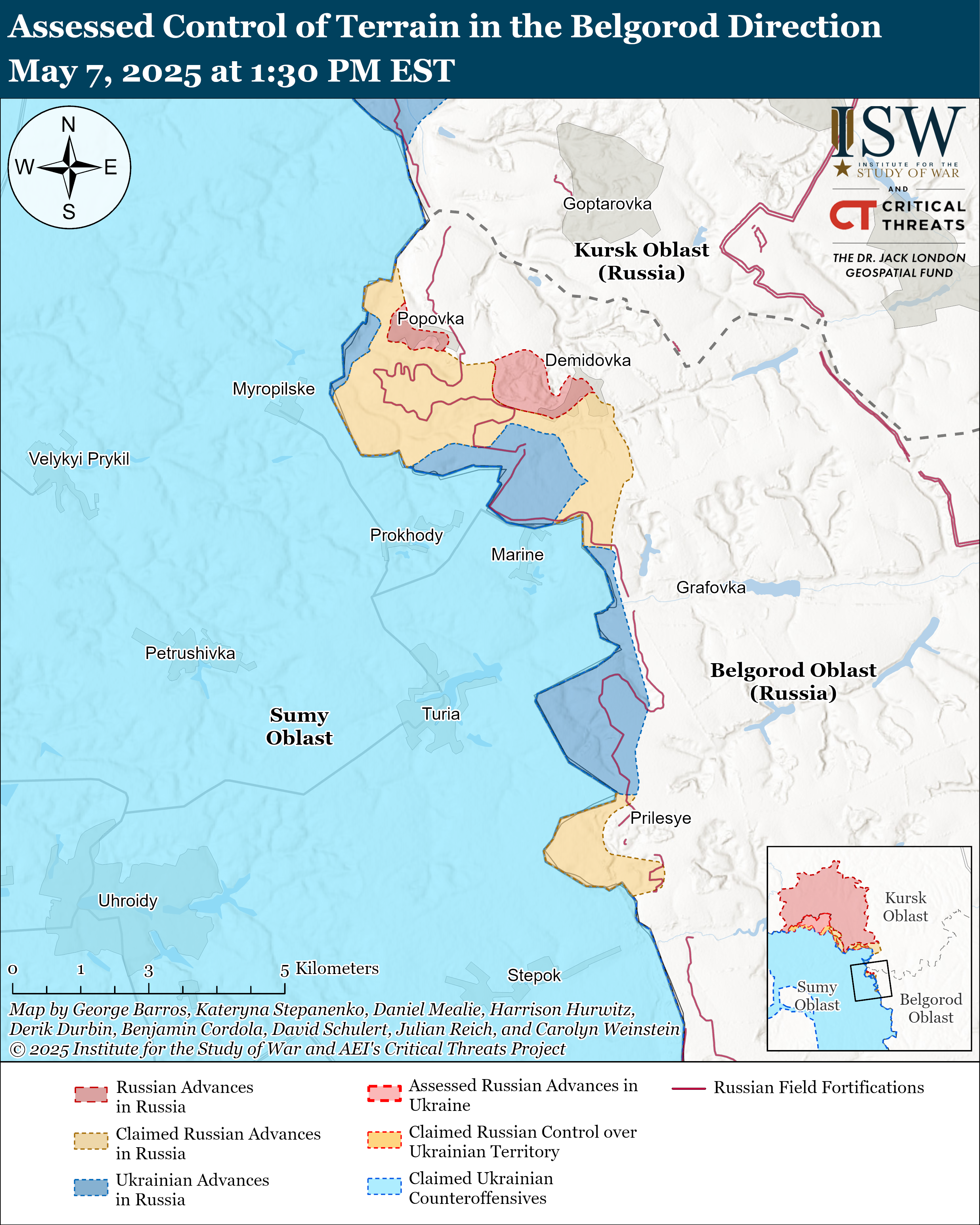 ВСУ могли продвинуться в Курской области, враг давит на пяти направлениях: карты ISW