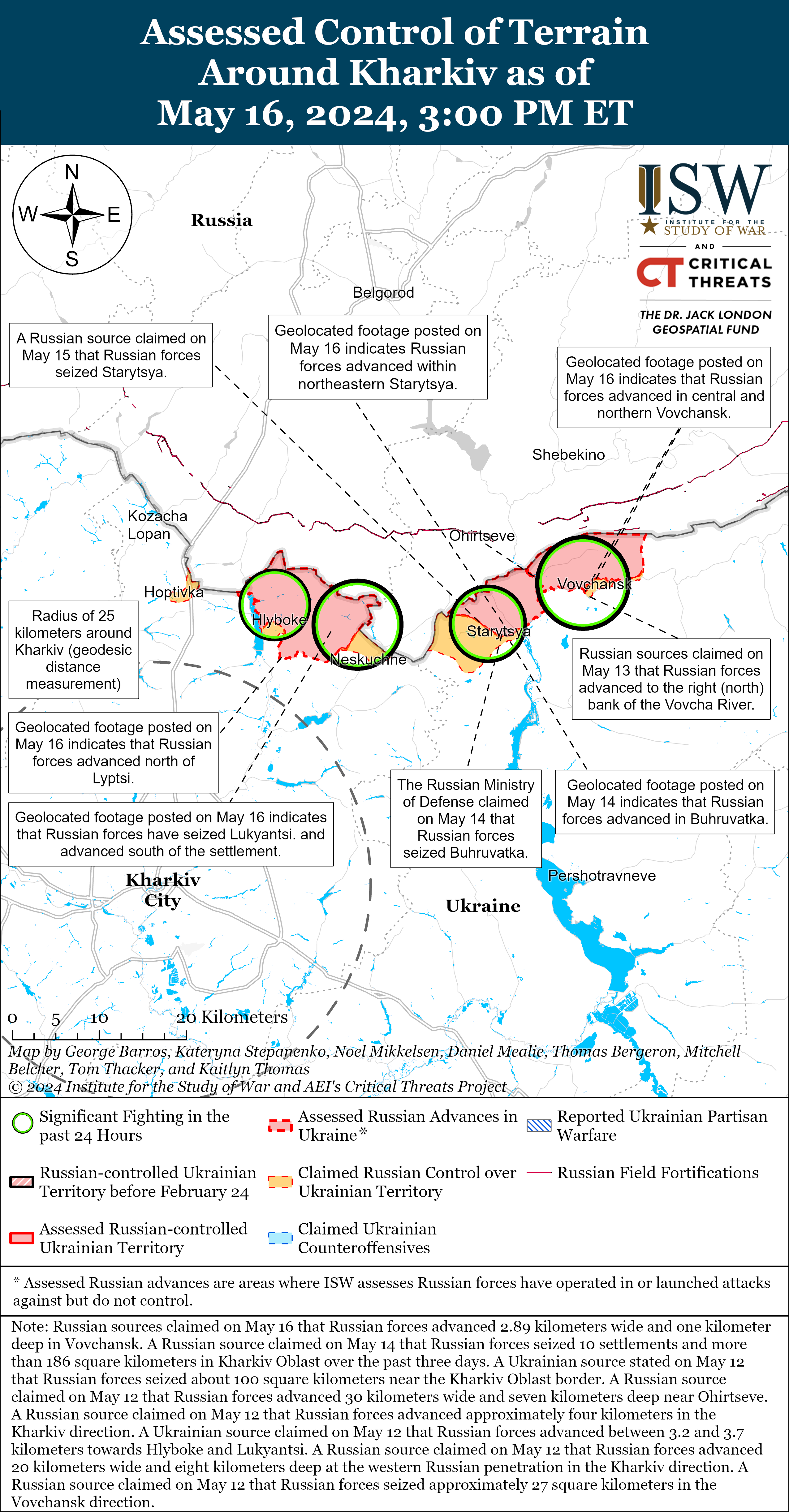 ЗСУ витіснули ворога з позиції під Куп'янськом, РФ тисне в Харківській області: карти ISW