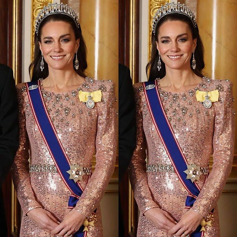 Кейт Міддлтон у блискучій сукні зачарувала тіарою принцеси Діани