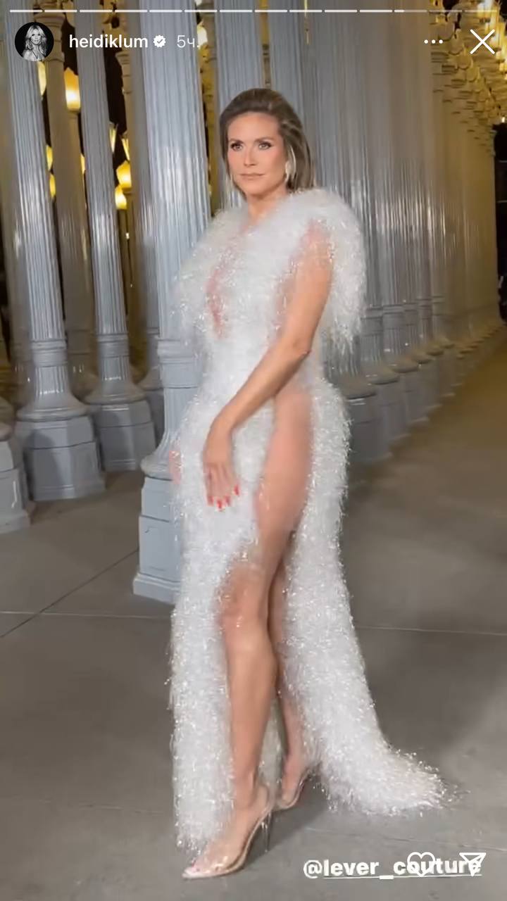 Гайді Клум на вечірці у Лос-Анджелесі вразила сукнею від українського бренду (фото)