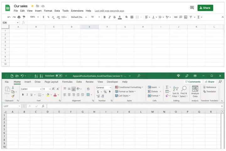 Excel или Google Таблицы? В чем разница и какую программу выбрать для работы