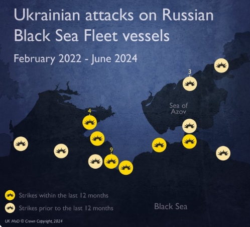 Україна прискорила ліквідацію російських кораблів у Чорному морі, - британська розвідка
