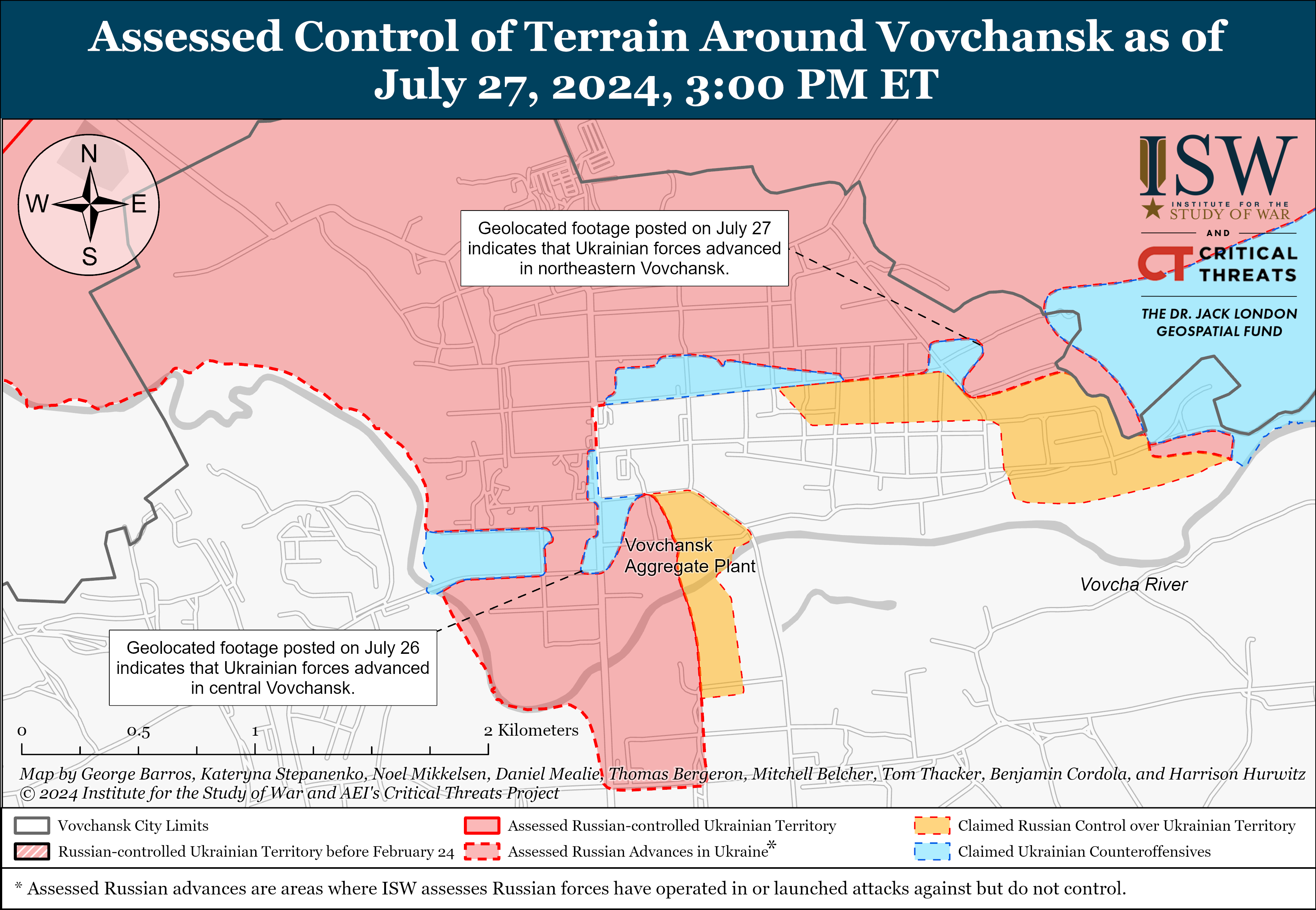 ЗСУ просунулися у Вовчанську і відновили позиції біля Торецька: карти ISW