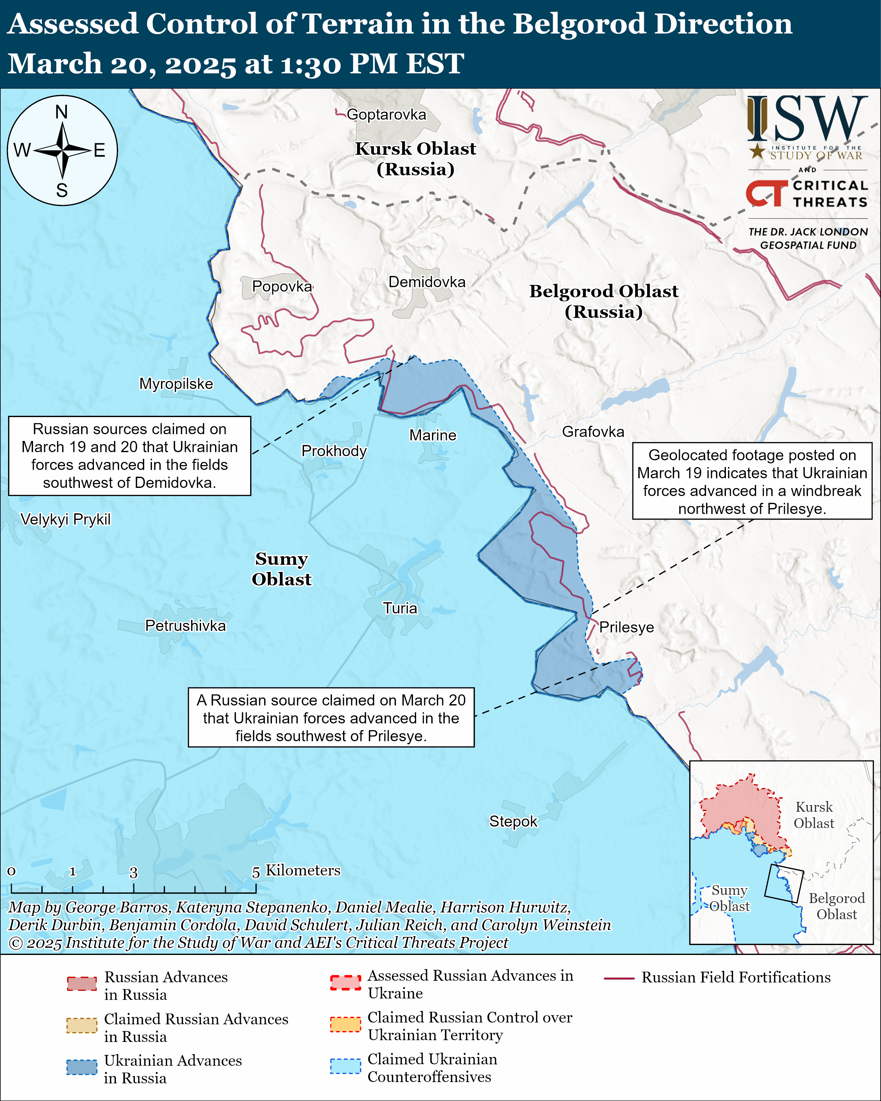 ЗСУ просунулися у Бєлгородській області, ворог тисне на 4-х напрямках: карти ISW