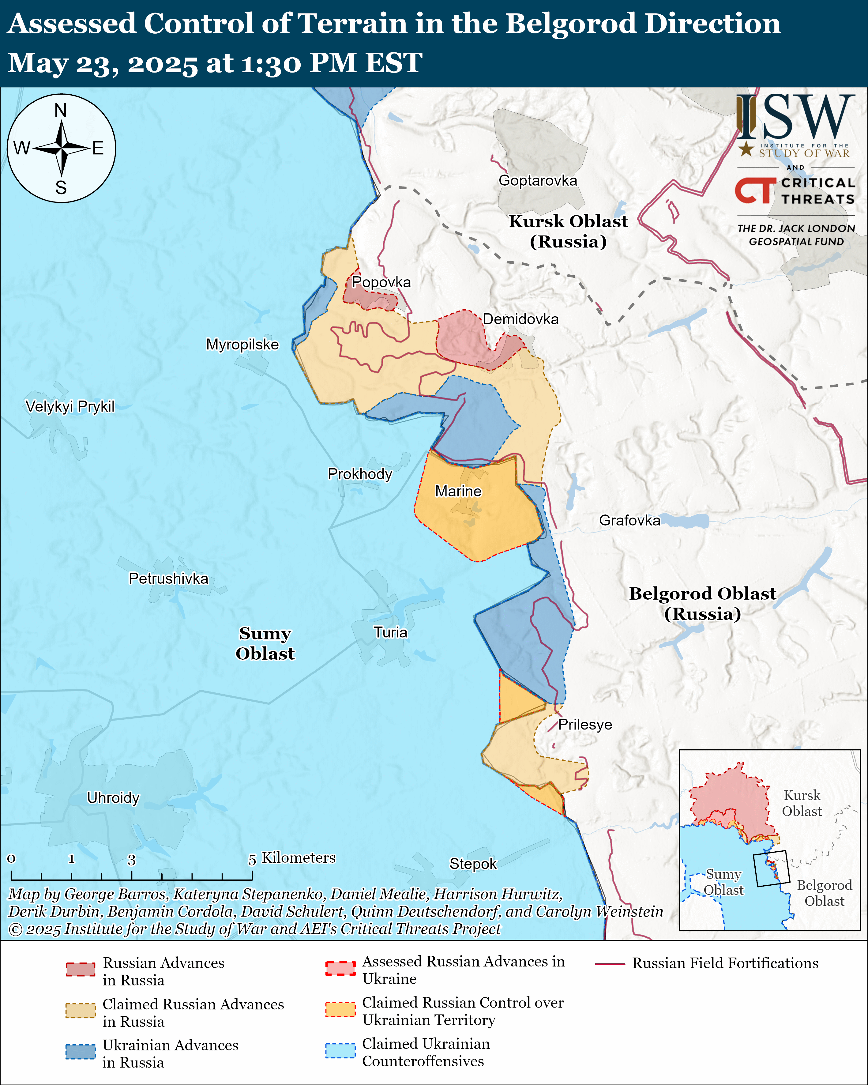 ЗСУ просунулися під Торецьком, ворог тисне на двох напрямках: карти ISW