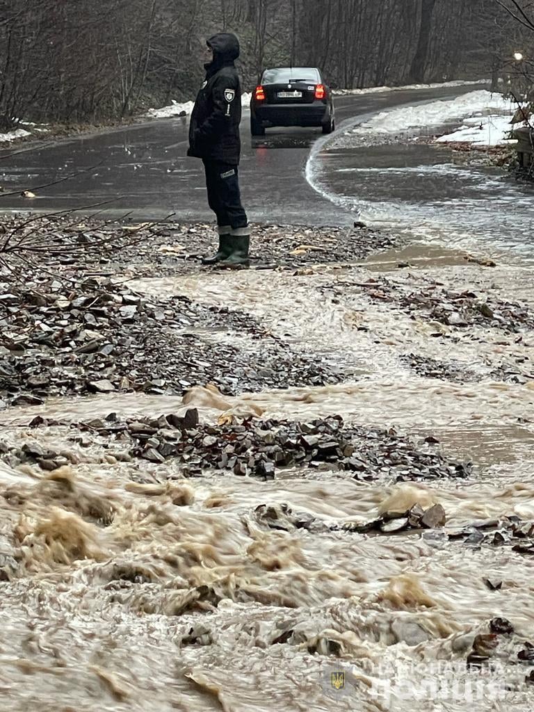 На Закарпатье затопило село, а река Тиса подступает к Виноградову (видео, фото)