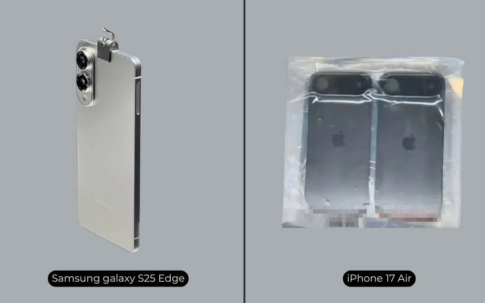 Samsung Galaxy S25 Edge і iPhone 17 Air: чого очікувати від майбутніх ультратонких смартфонів