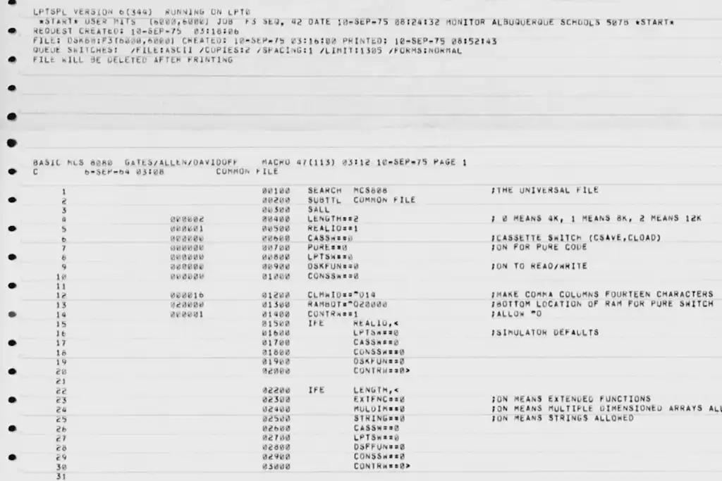 Білл Гейтс показав легендарний код, з якого почалася історія Microsoft (фото)