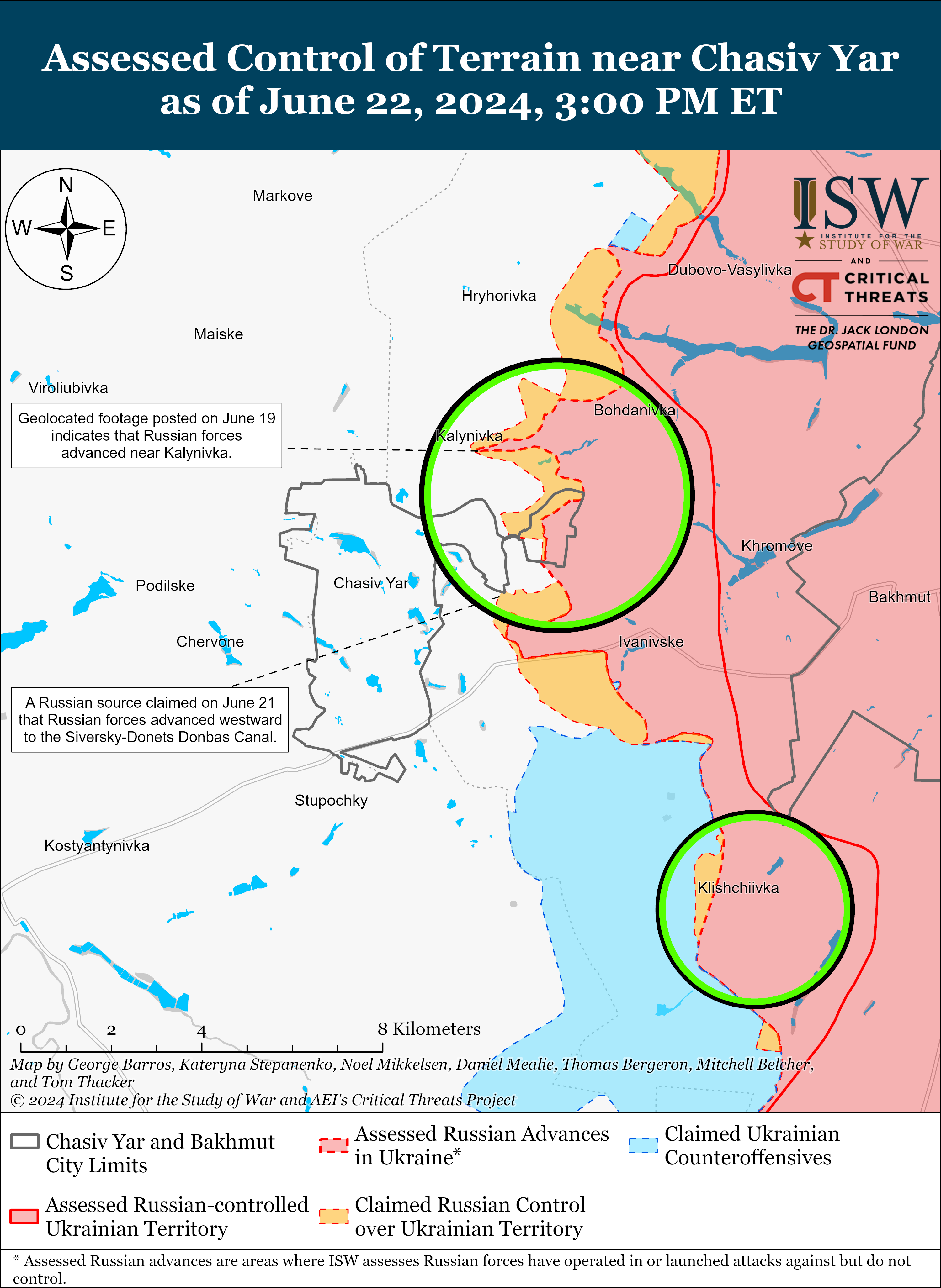 Ворог тисне на Донбасі й може готуватися до наступу на ще одному напрямку: карти ISW