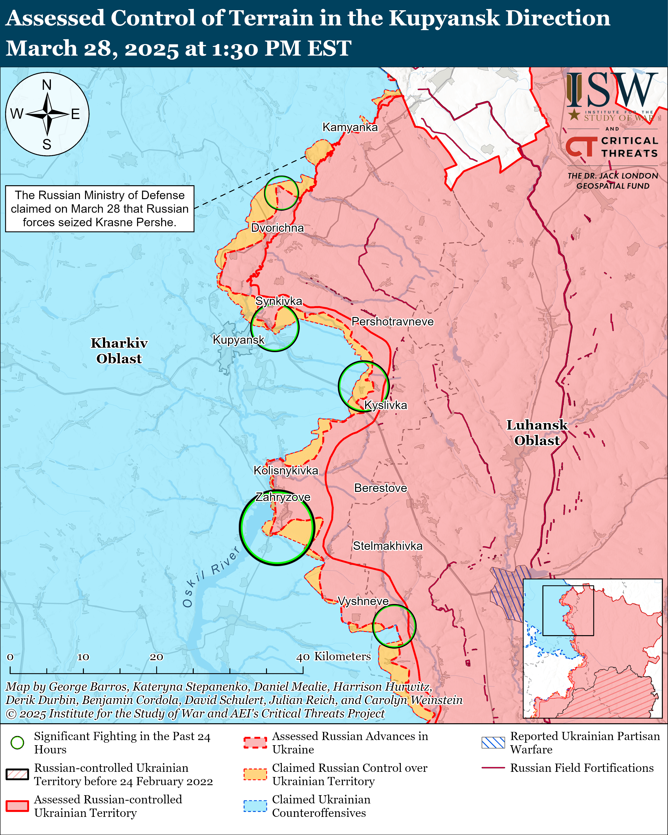 ЗСУ просуваються у Бєлгородській області, ворог тисне на чотирьох напрямках: карти ISW