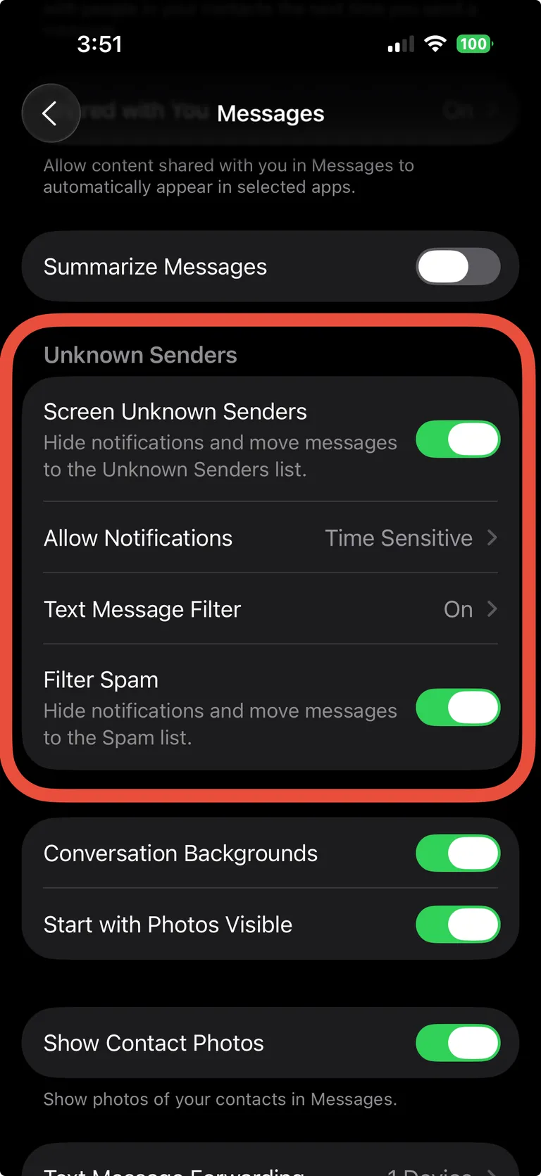 Як увімкнути фільтрацію повідомлень в iOS 26 і позбутися спаму