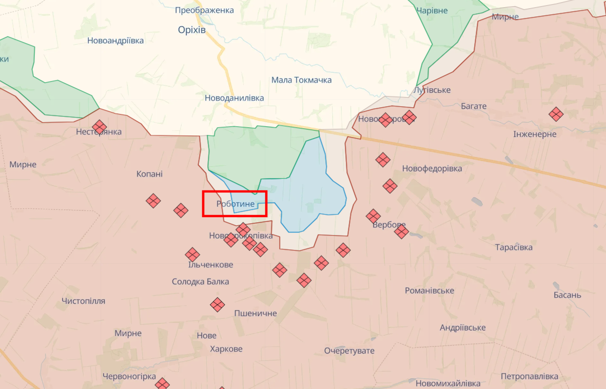 Українські бійці просунулися ще на 1,5 км у районі Роботиного