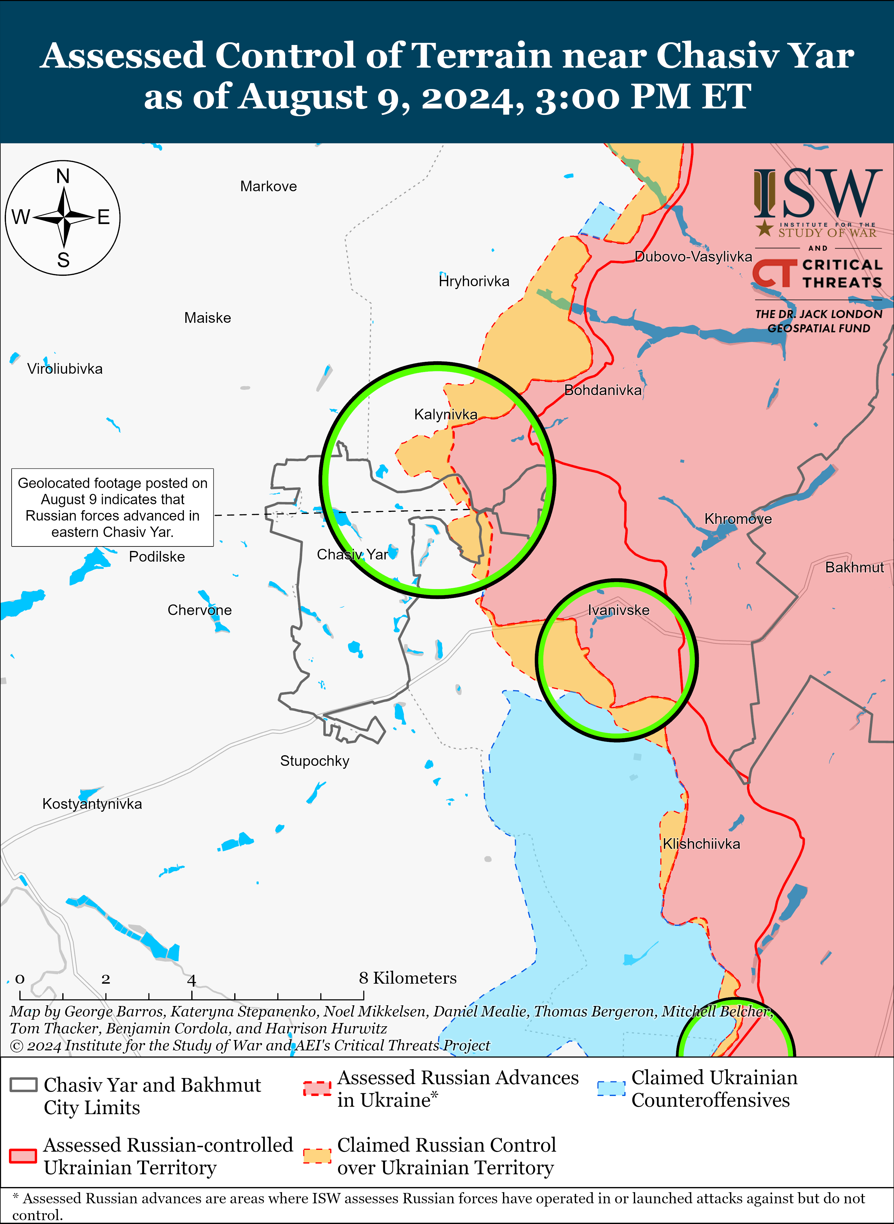 Тиск РФ на Донбасі й "штурми" прикордоння Харківської і Сумської областей: карти ISW