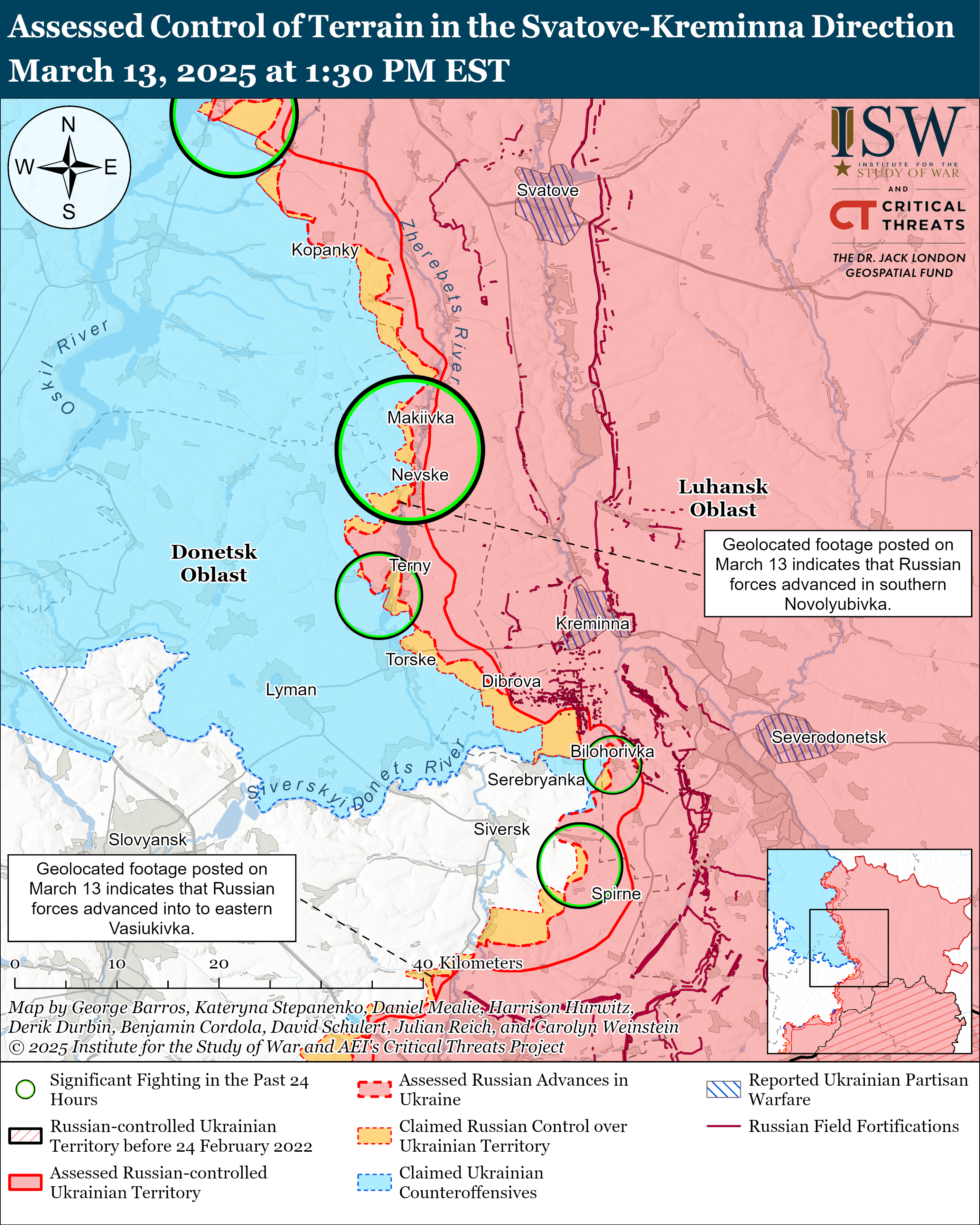 ВСУ имели успех под Покровском, продвижение россиян на Курщине замедлилось: карты ISW