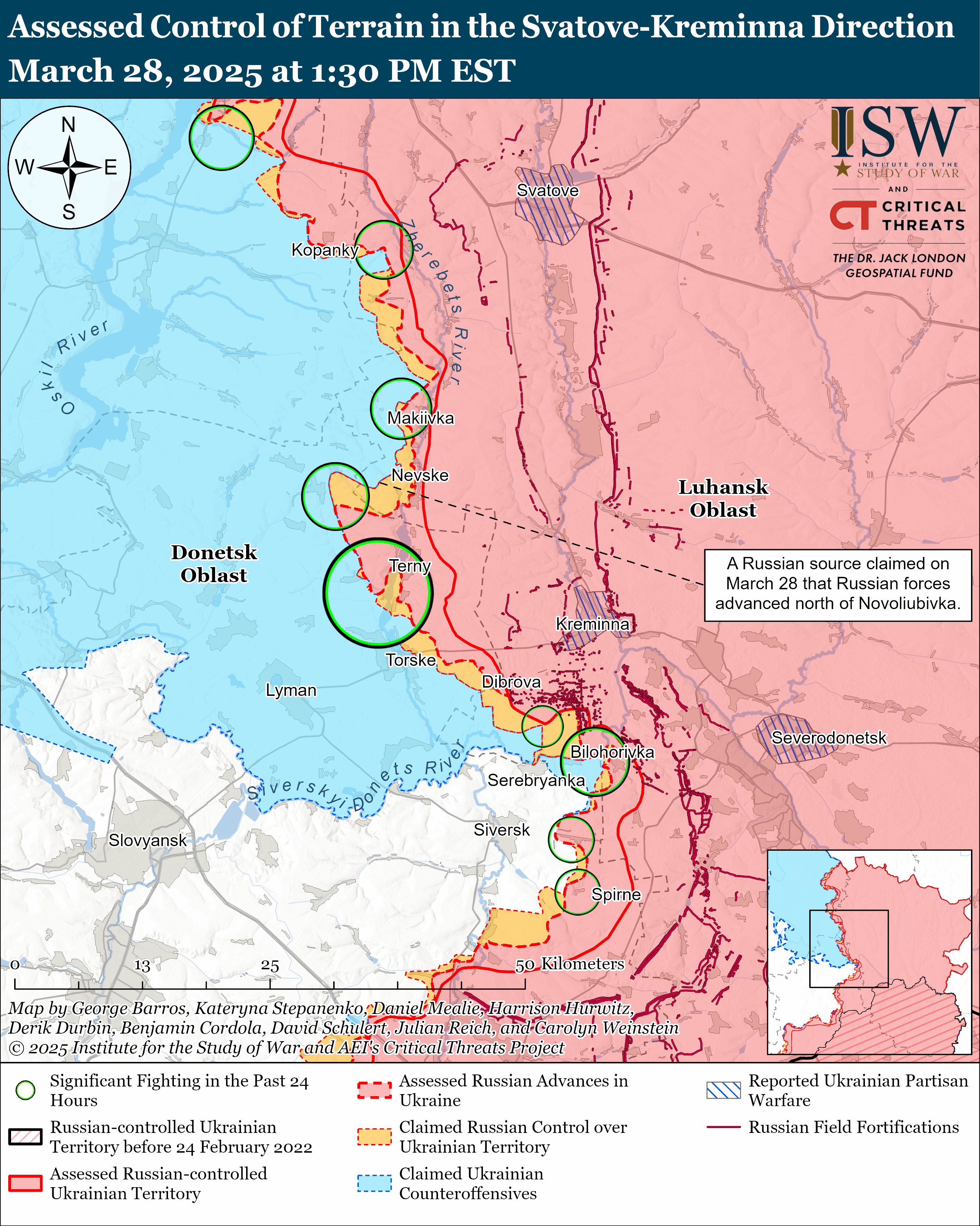 ЗСУ просуваються у Бєлгородській області, ворог тисне на чотирьох напрямках: карти ISW