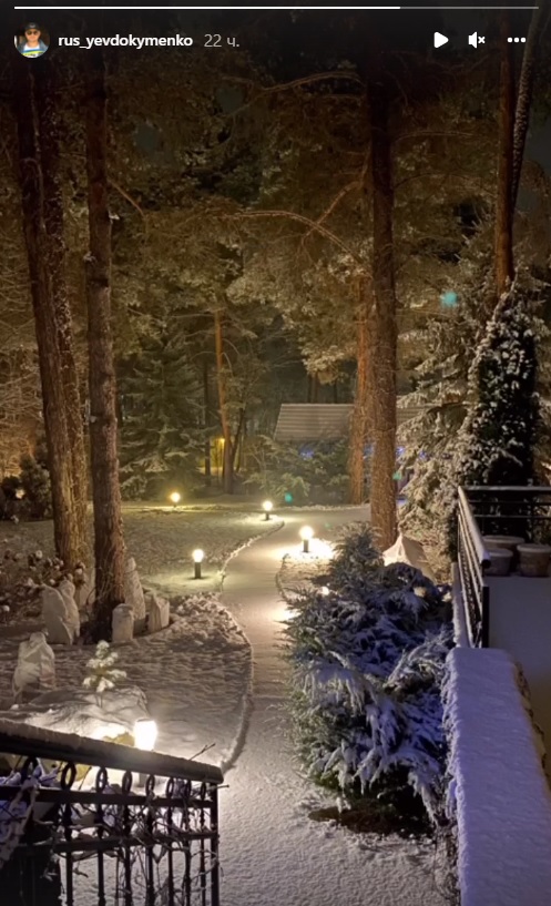 Сын Софии Ротару показал роскошный семейный особняк в снегу (фото)