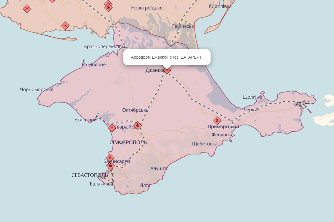 На півночі Криму пролунали вибухи. Там знаходиться аеродром