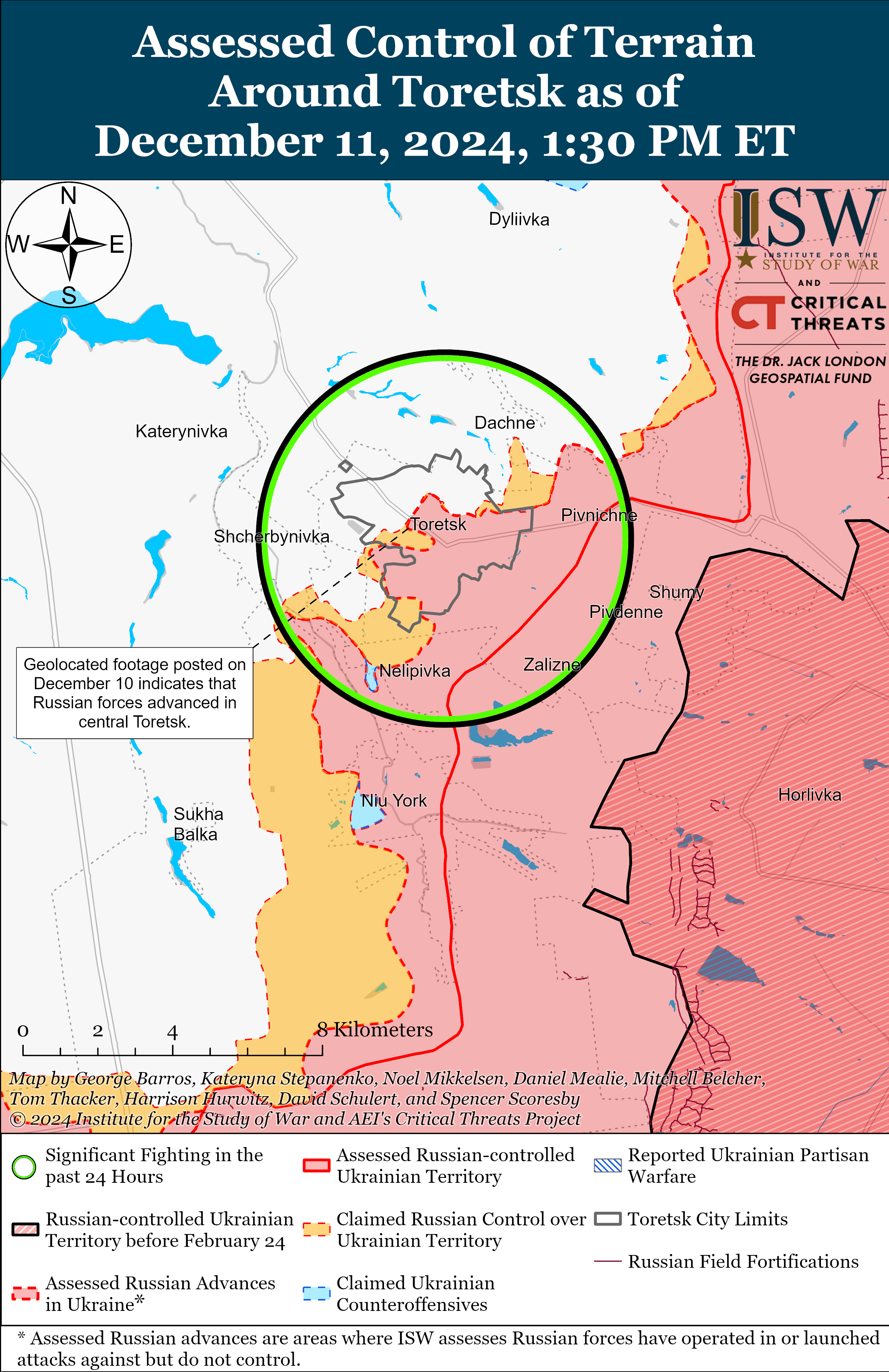 Враг давит в Курской области и под Торецком, возле Курахово и Угледара: карты ISW