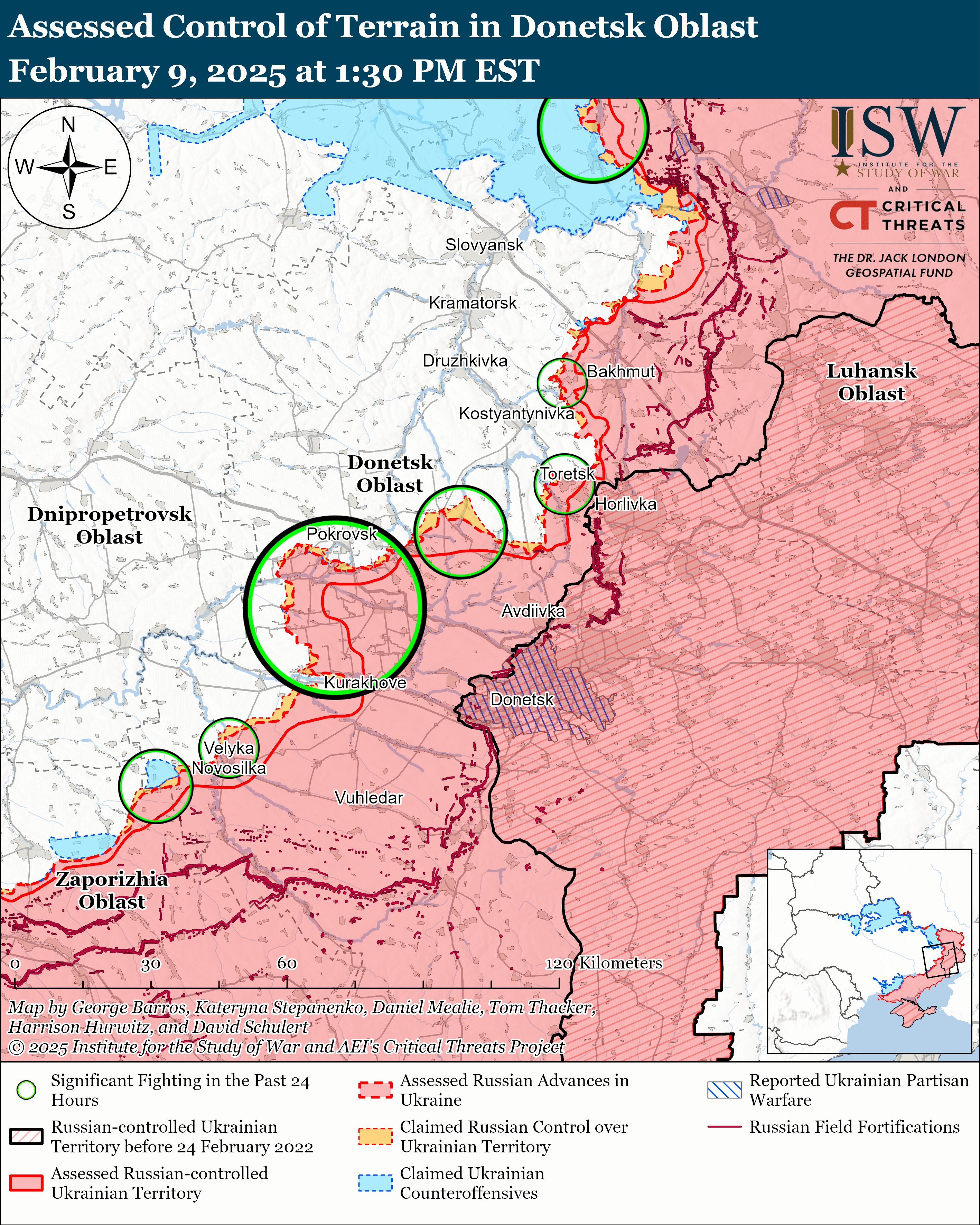 ЗСУ просунулися біля Вовчанська і в Курській області, РФ тисне на 3 напрямках: карти ISW