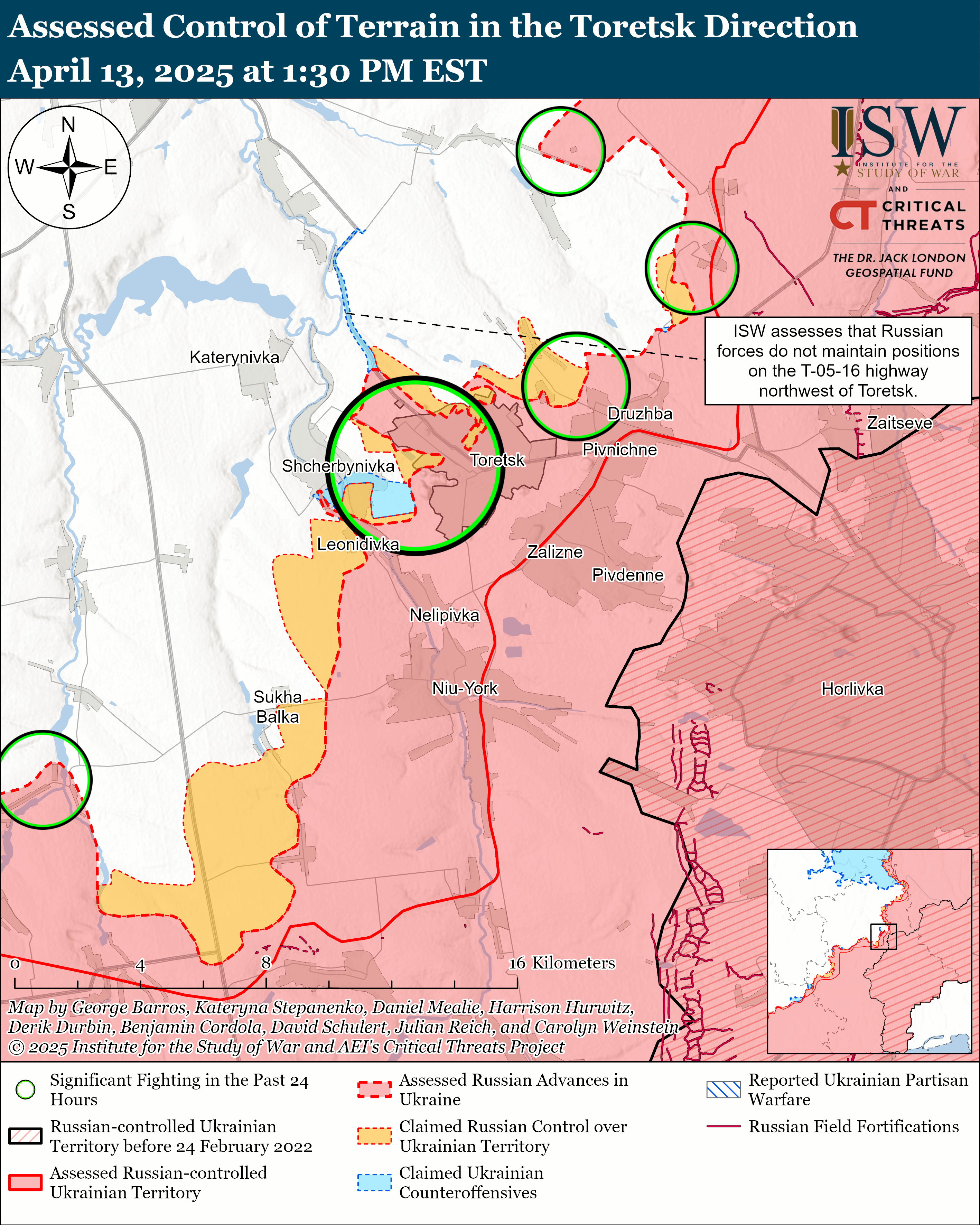 ЗСУ мали успіх біля Торецька, ворог просунувся на Донбасі та Харківщині: карти ISW