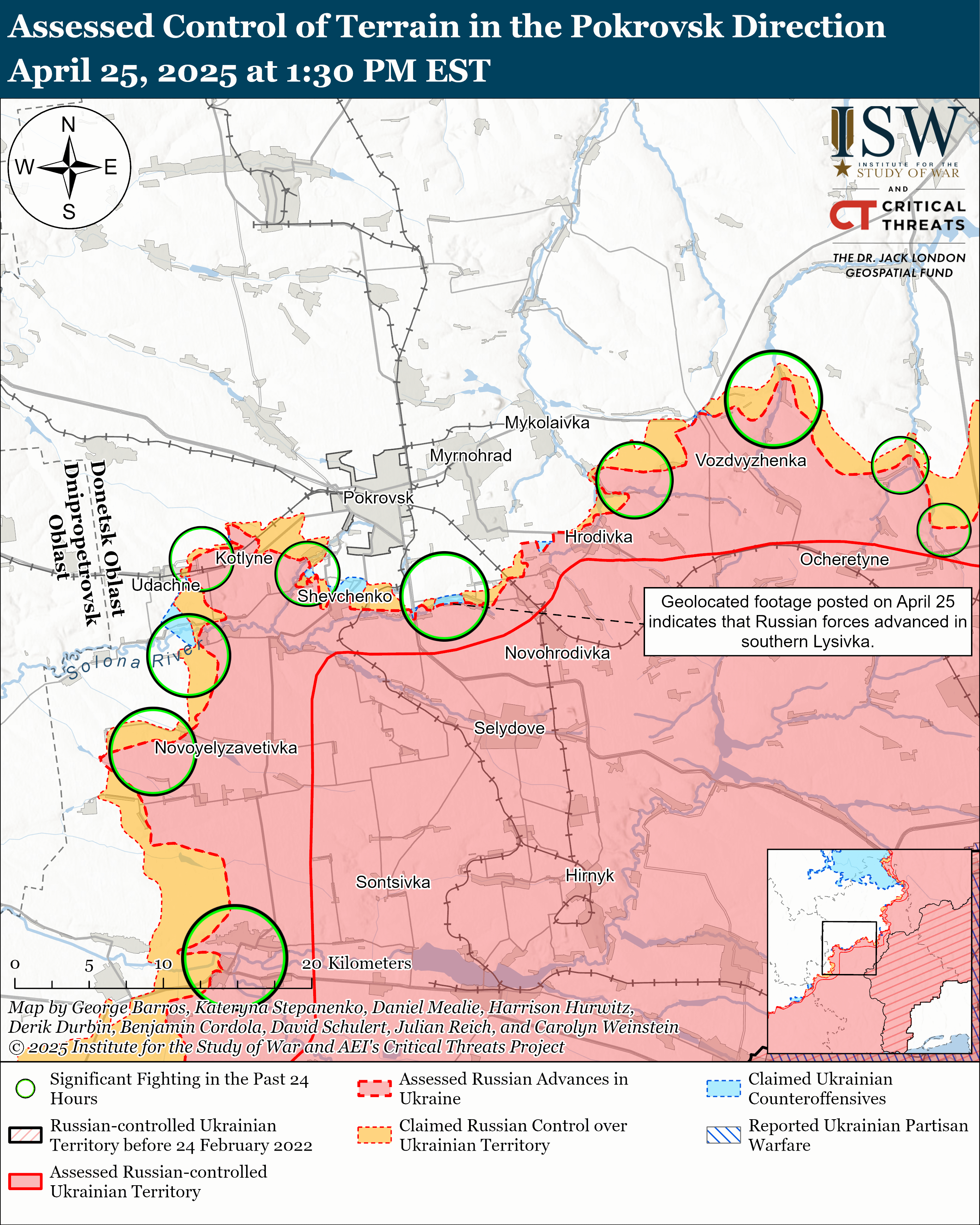 ЗСУ мали успіх на заході Запорізької області, ворог просунувся у трьох областях: карти ISW