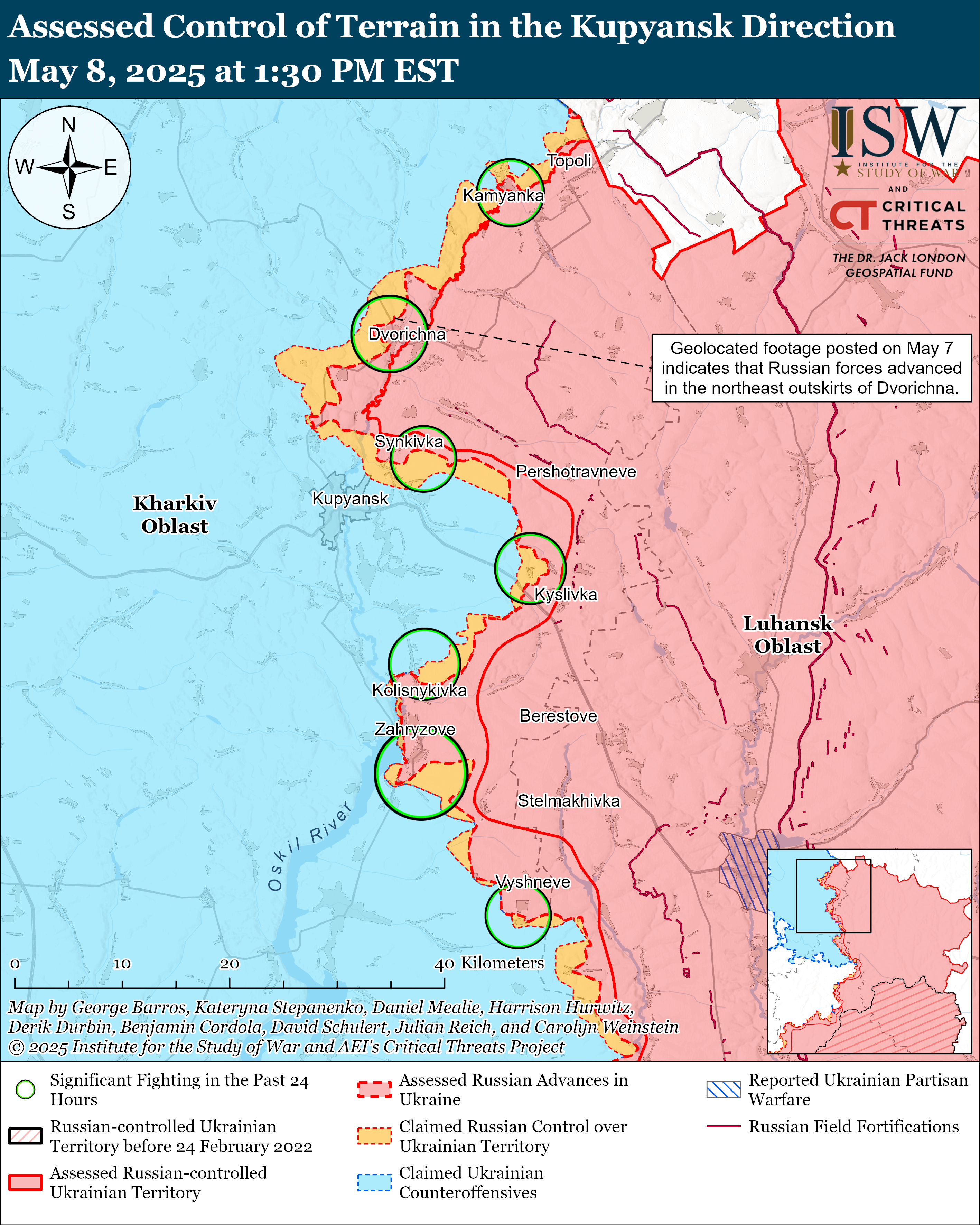 ЗСУ просунулися біля Торецька і в Курській області, ворог тисне на 7 напрямках: карти ISW