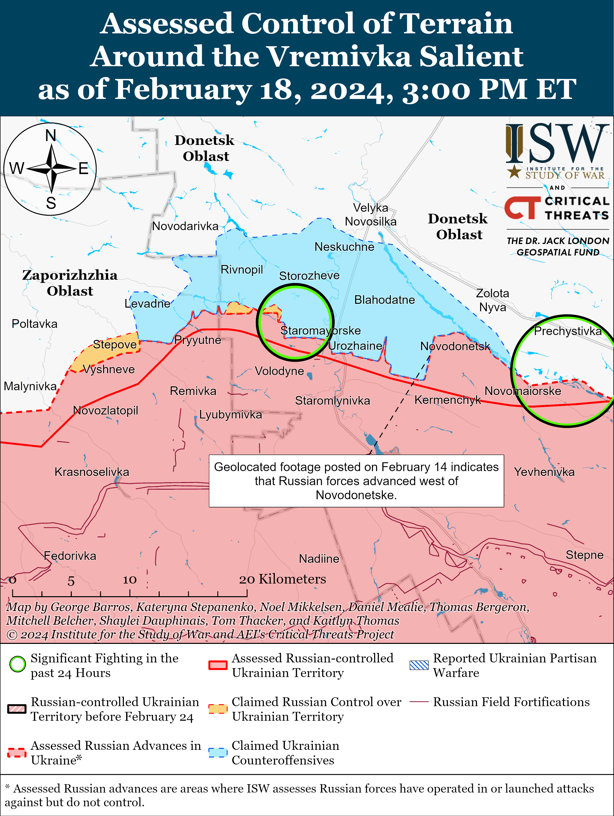 ЗСУ стримують наступ росіян на Роботине: карти ISW