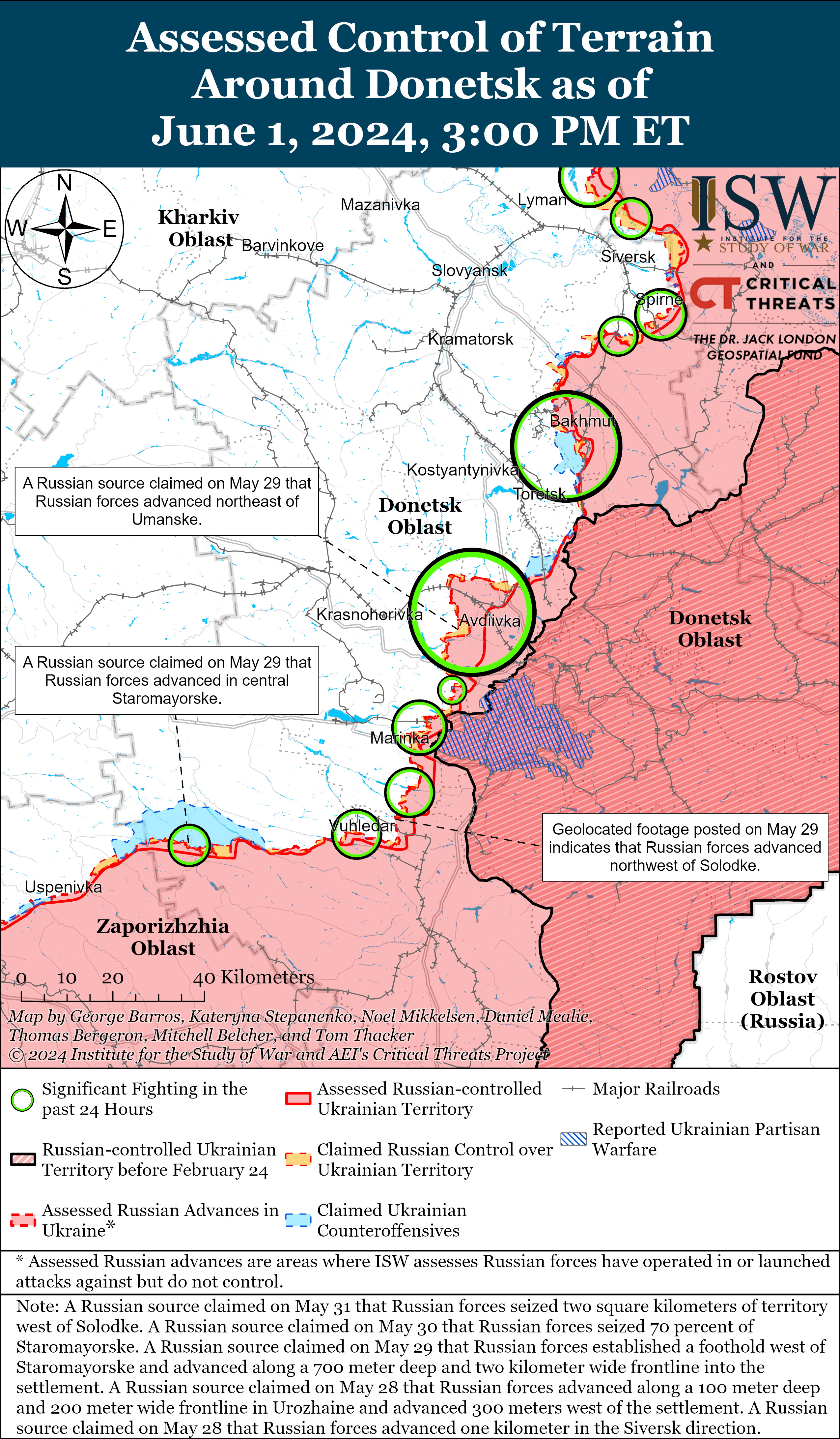 ЗСУ стримують росіян на Харківському напрямку, ворог хоче "розширити" фронт: карти ISW