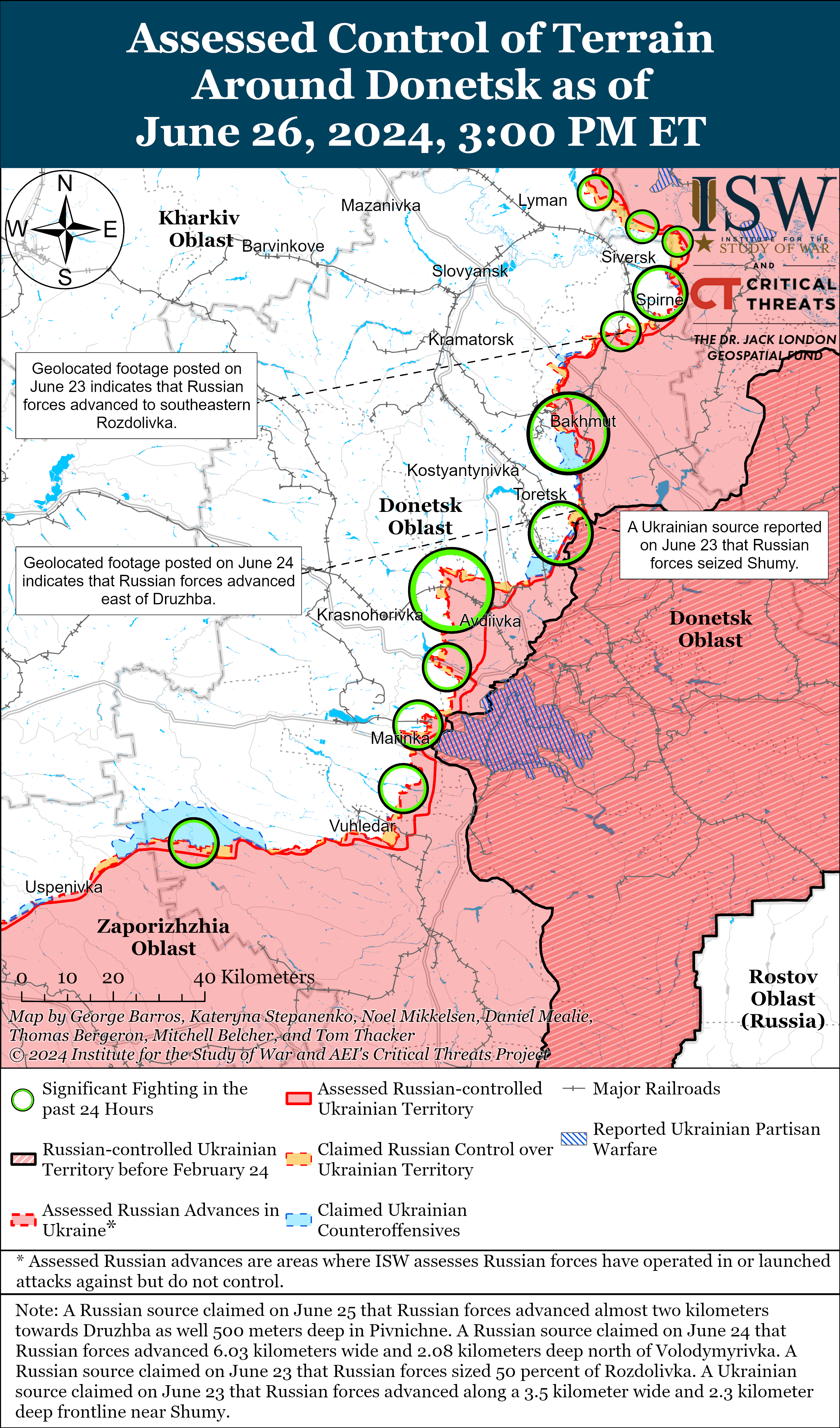ЗСУ стримують РФ на багатьох напрямках, але ворог просунувся під Куп'янськом: карти ISW