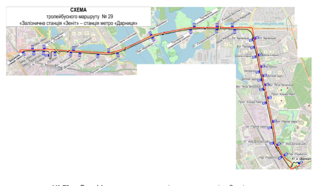 В Киеве завтра возобновят движение и изменят маршрут троллейбусов: схема