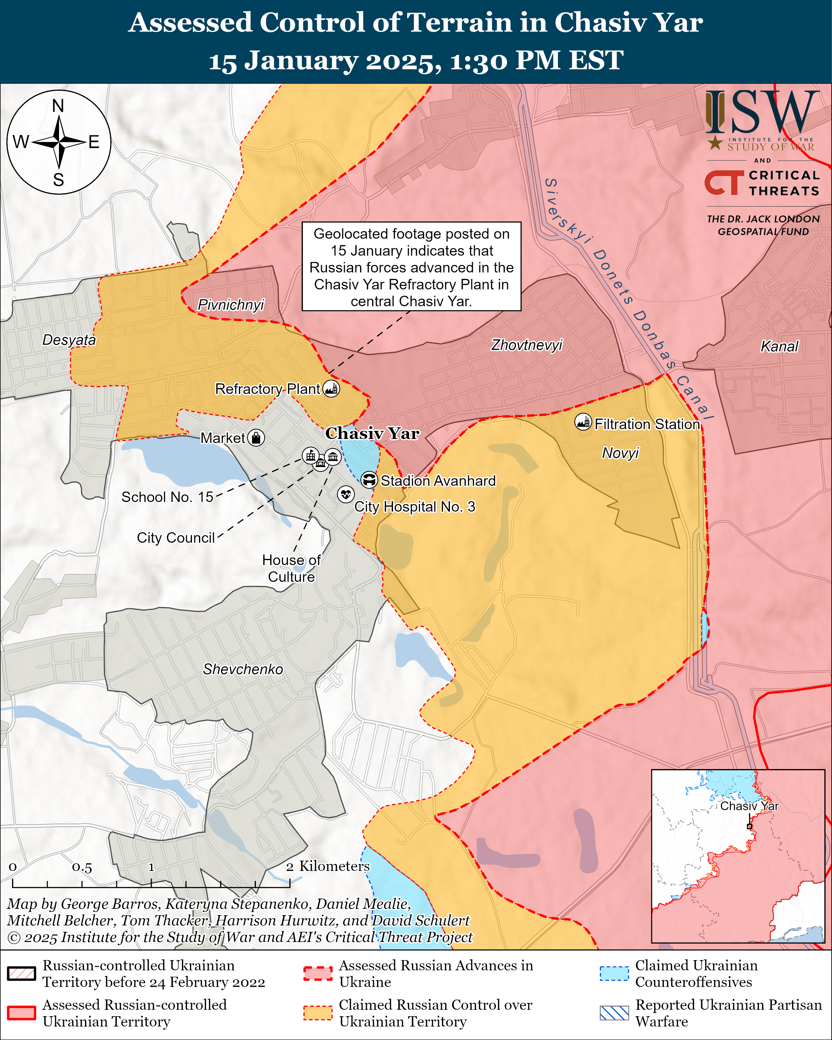 Окупанти просунулися біля Борової, в Часовому Ярі та Торецьку: карти ISW