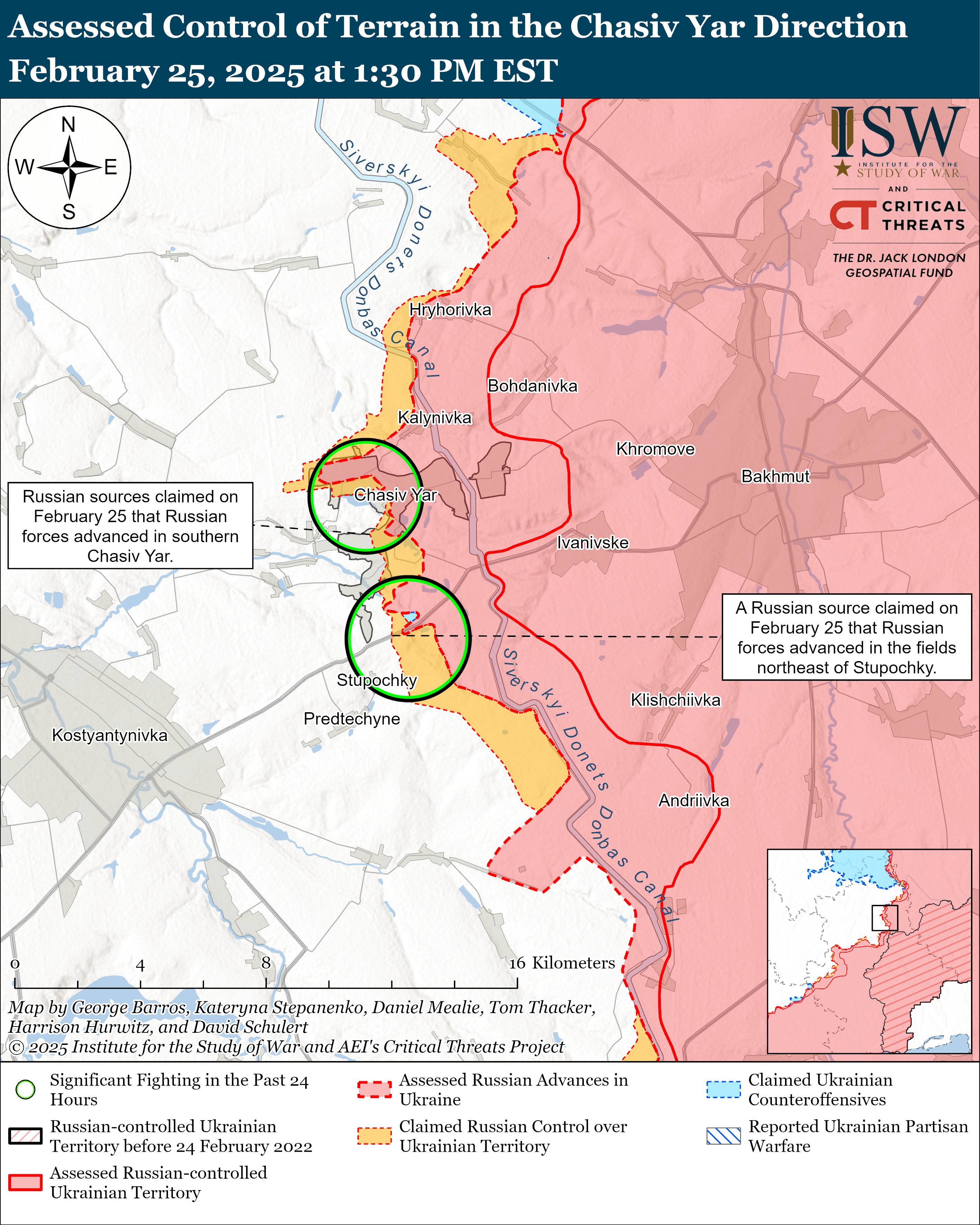 ЗСУ мали успіх під Куп'янськом, ворог просунувся на чотирьох напрямках: карти ISW