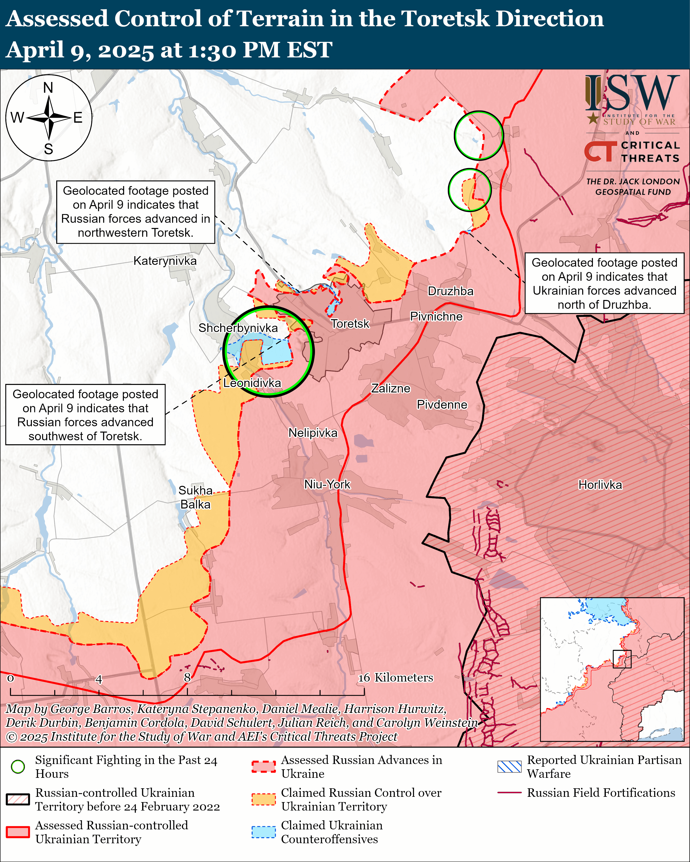 ЗСУ просунулися на двох напрямках. Ворог тисне у кількох областях: карти ISW