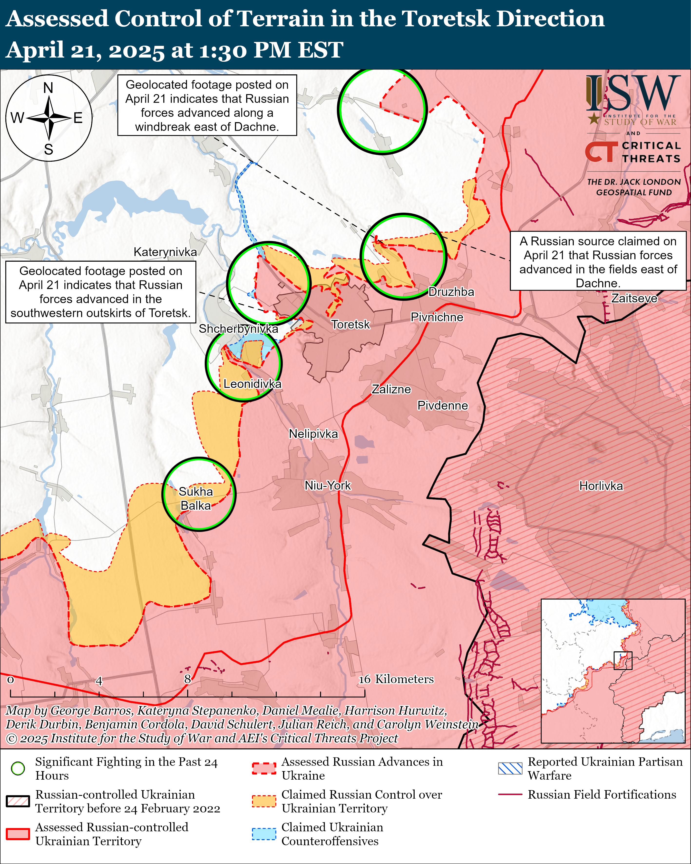 ЗСУ могли просунутися біля Куп'янська, ворог тисне під Лиманом і Торецьком: карти ISW