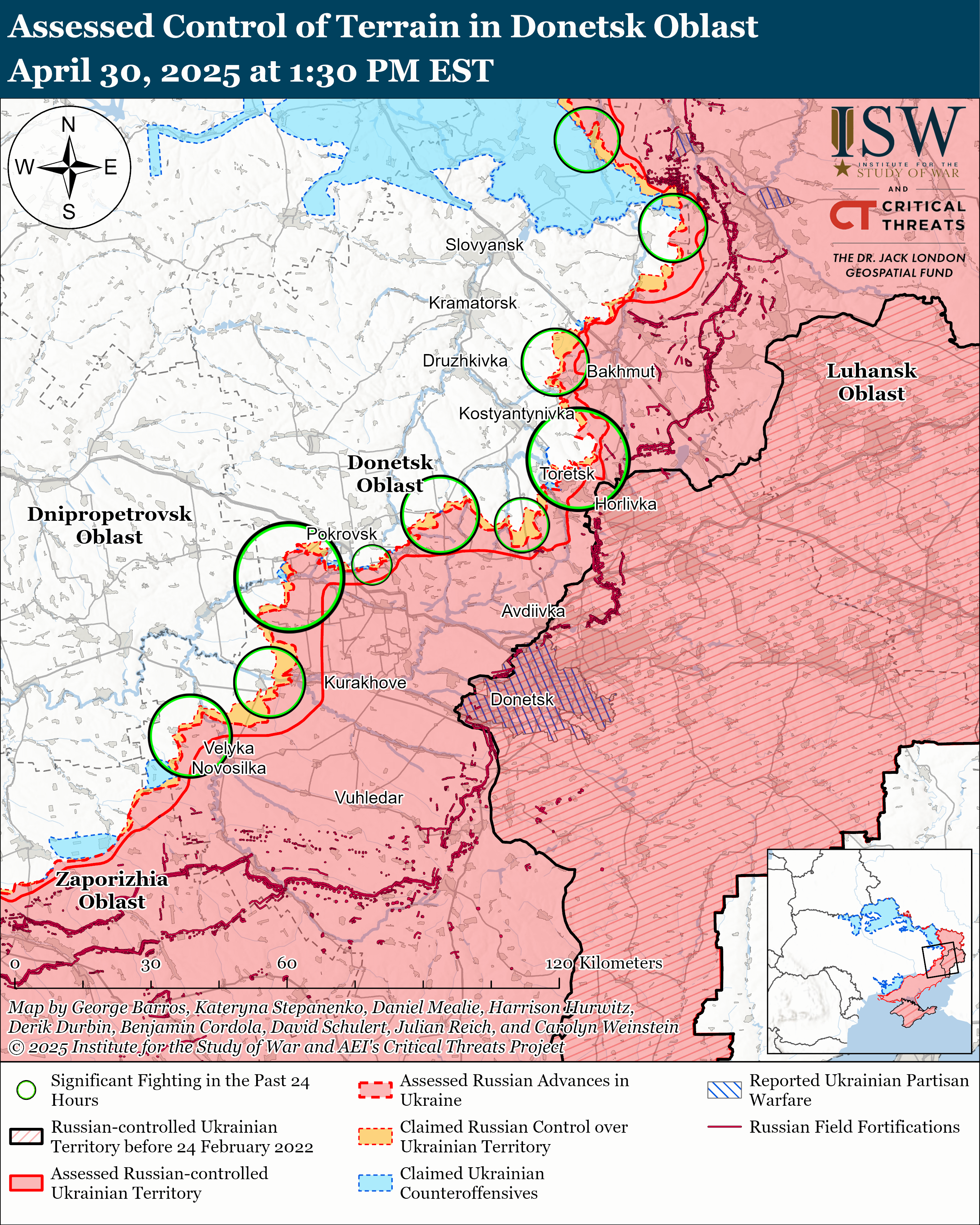 Сили оборони України просунулися в Курській області та біля Торецька: карти ISW