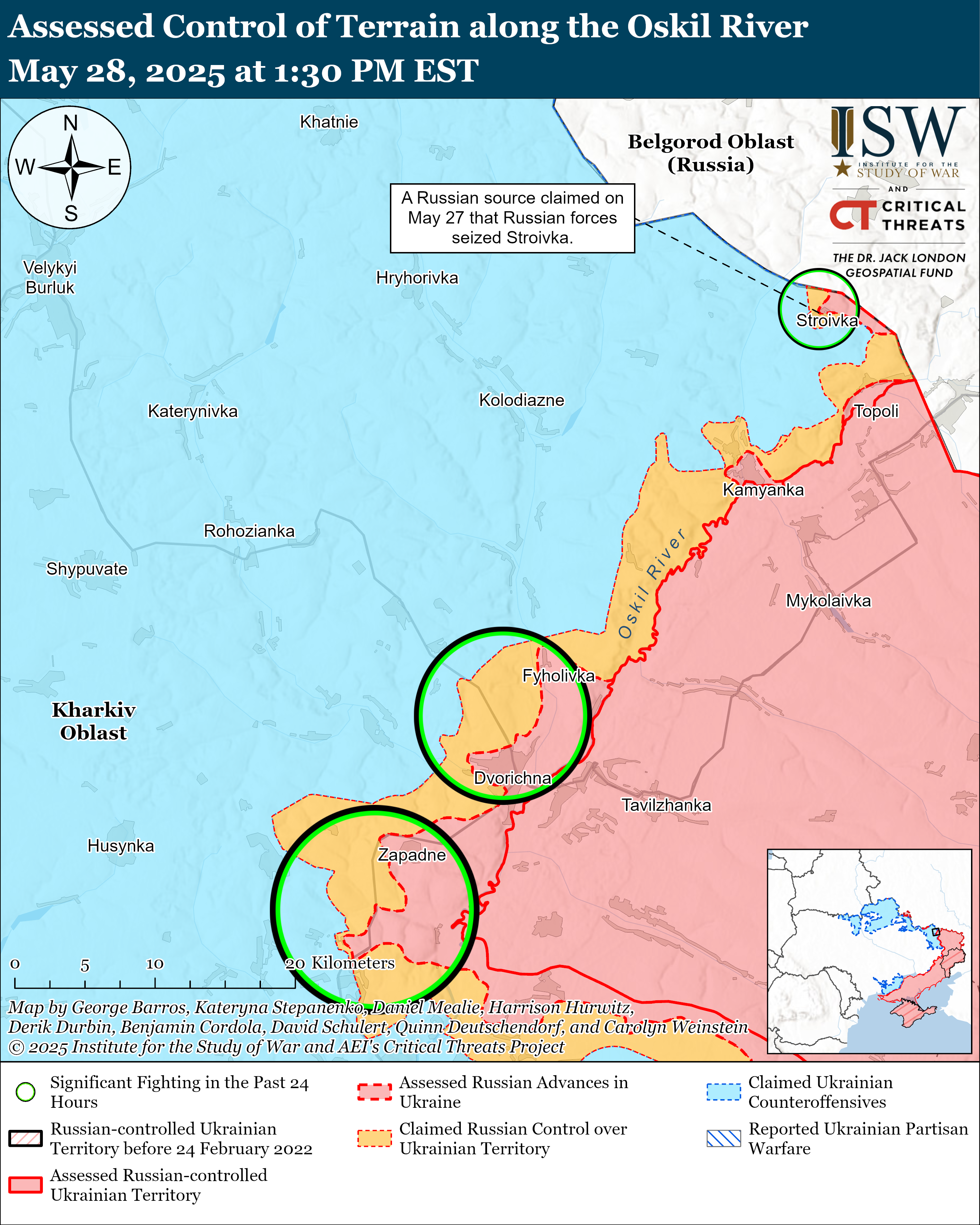 Російські окупанти просунулися на Донбасі та в Курській області: карти ISW